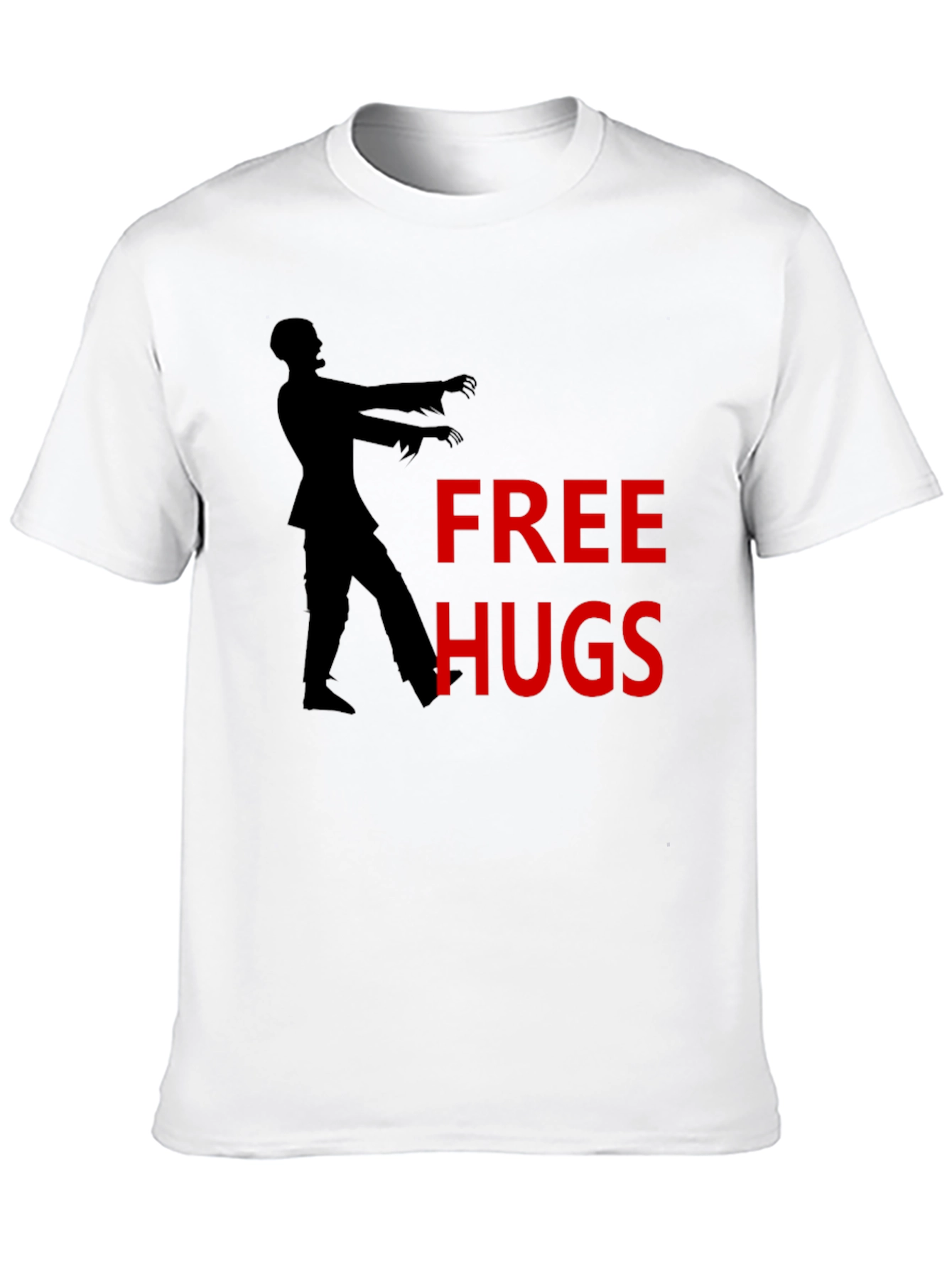 Black Free Hugs Zombie Graphic T-Shirt view 10