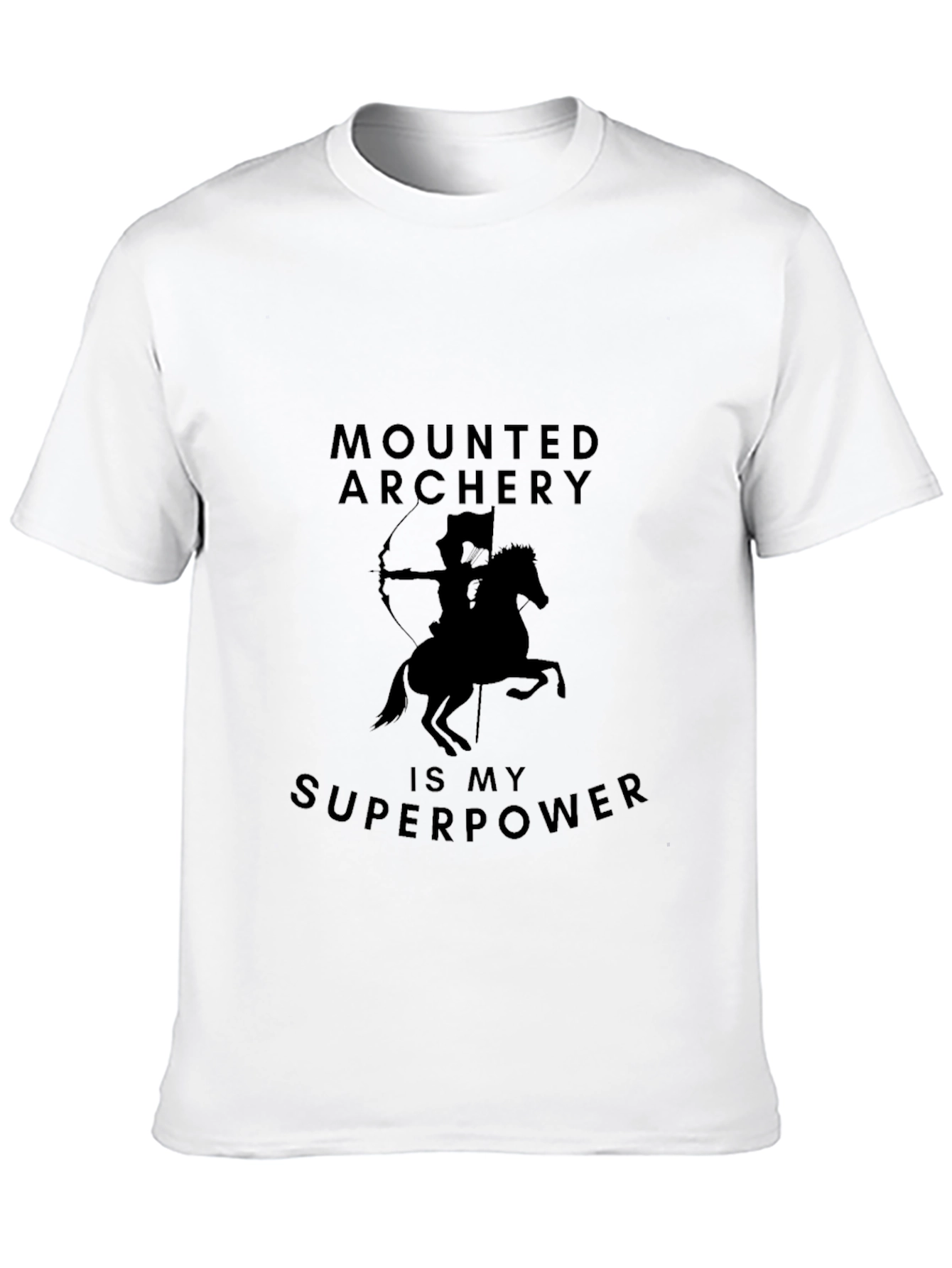 Black Mounted Archery is My Superpower T-Shirt view 10