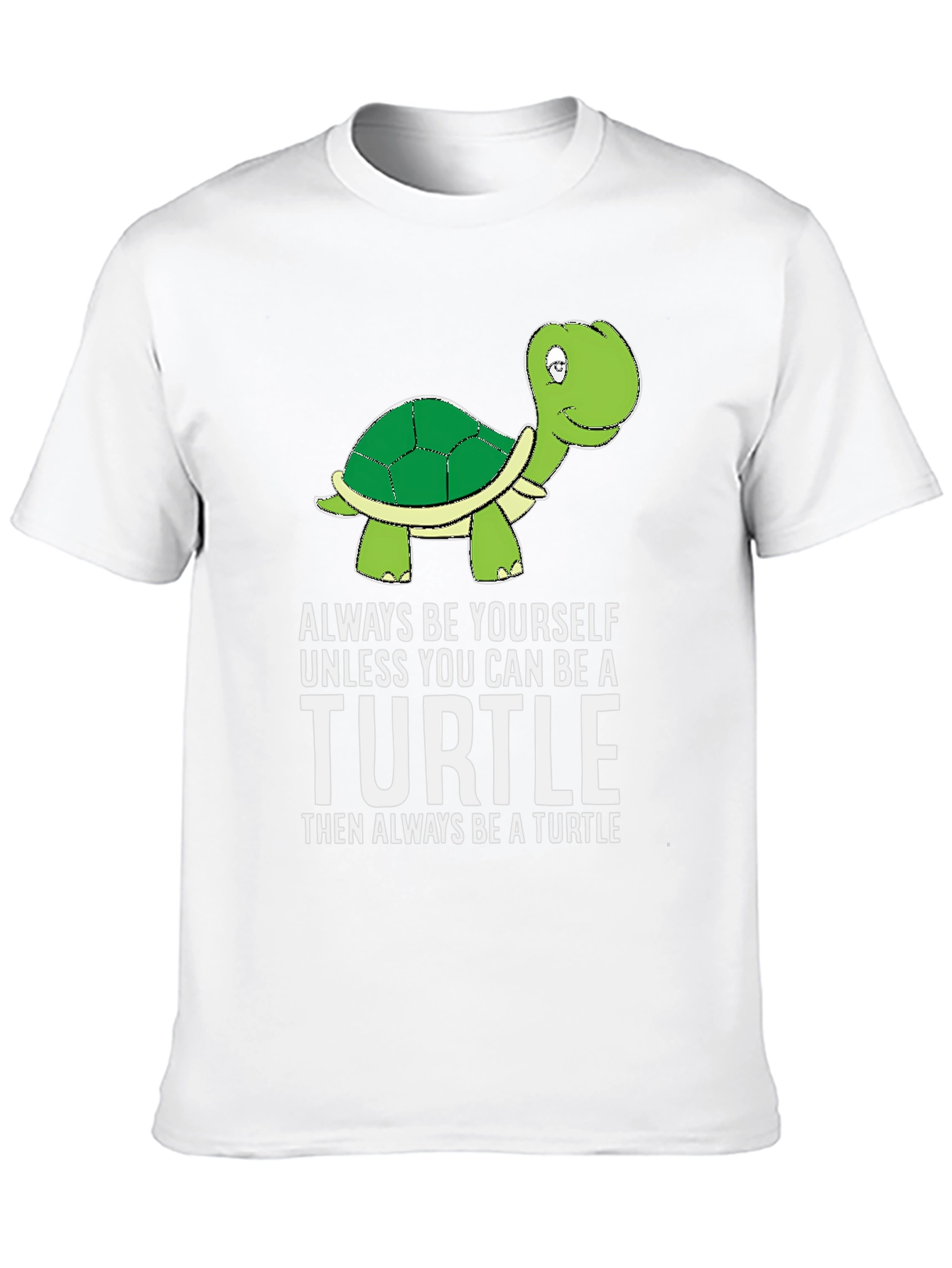Black Turtle Humor T-Shirt: Be Yourself Unless You Can Be a Turtle view 10