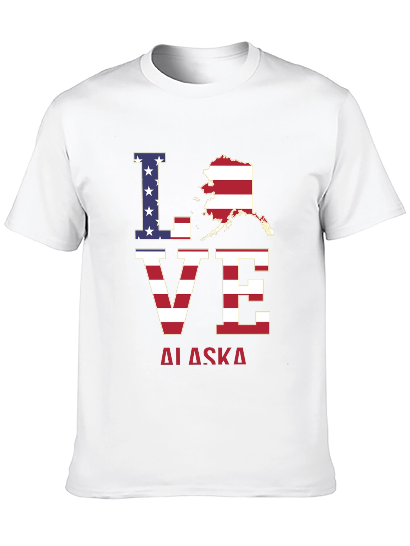 Black Love Alaska Patriotic T-Shirt view 10