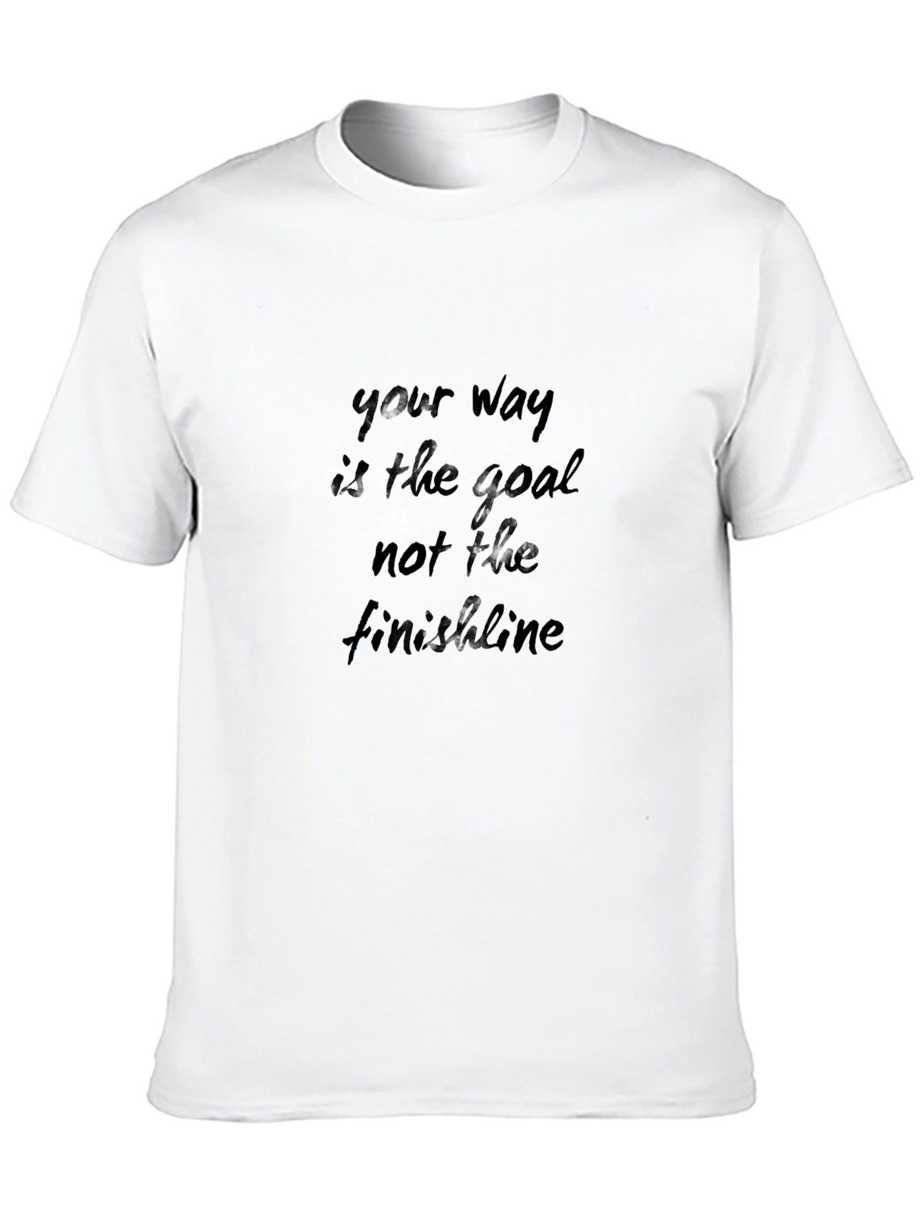 Black Motivational Black T-Shirt: Your Way Is The Goal view 10