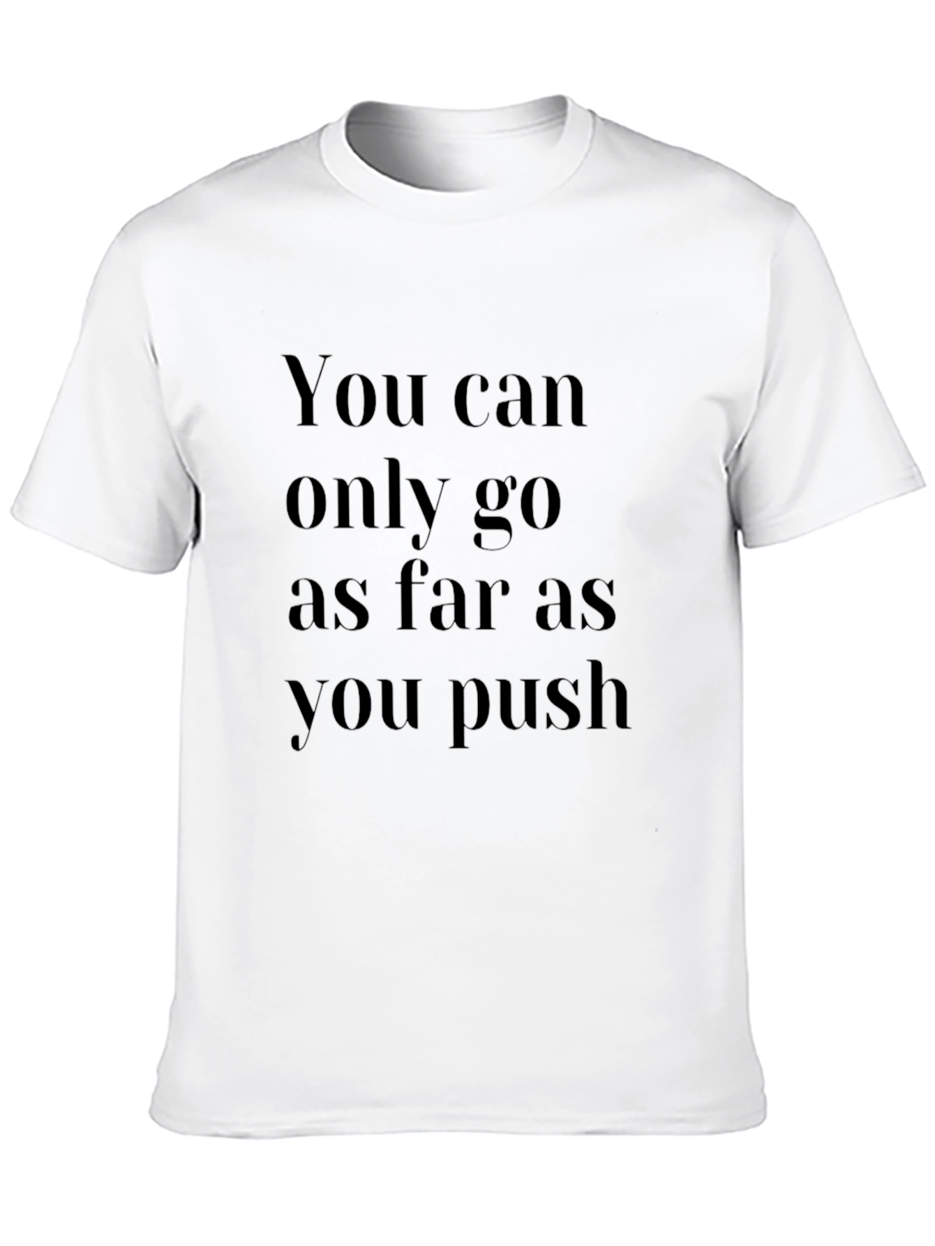 Black Motivational Black T-Shirt: Push Your Limits view 10