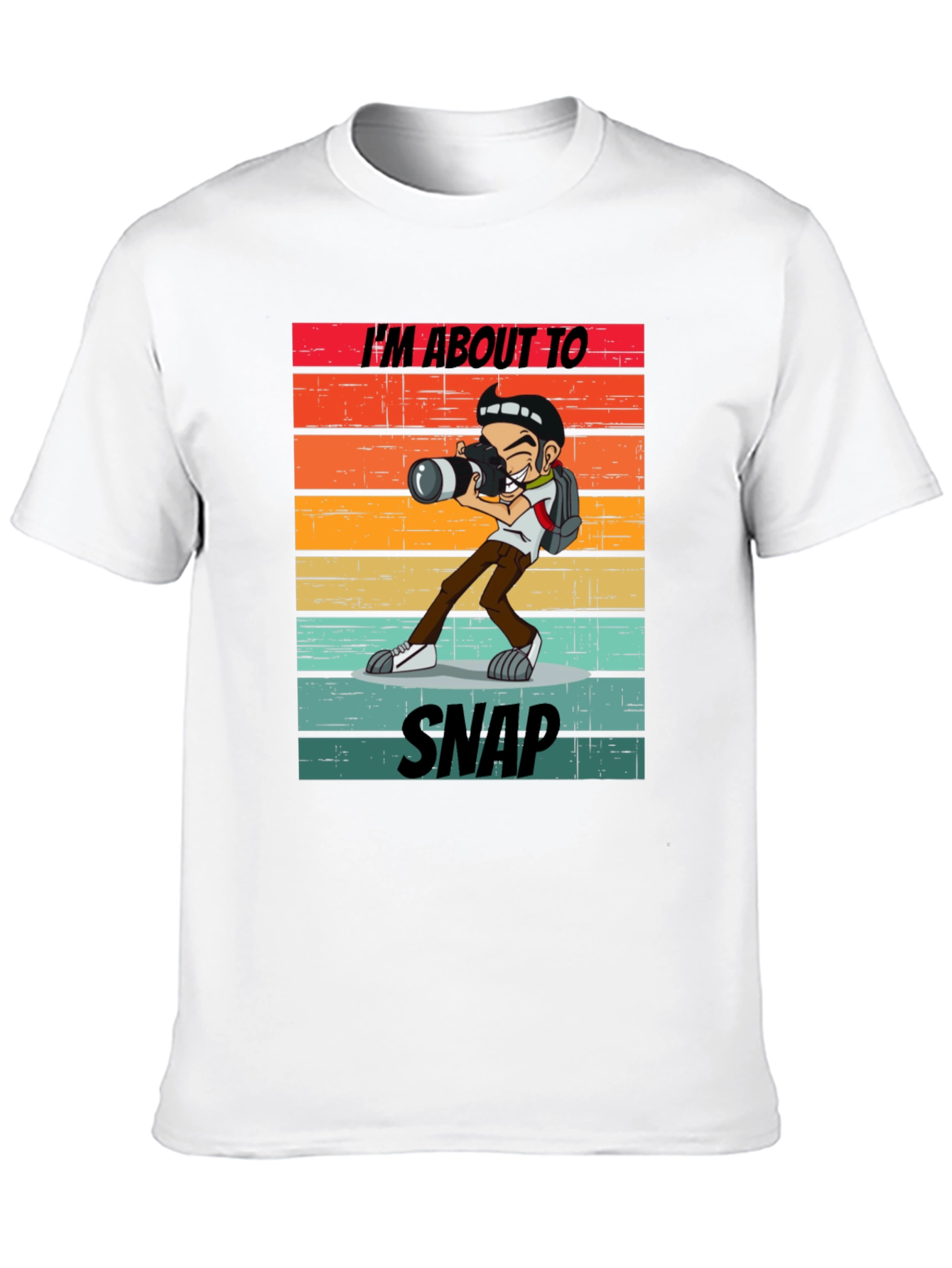 Black I'm About to Snap Photographer T-Shirt view 10