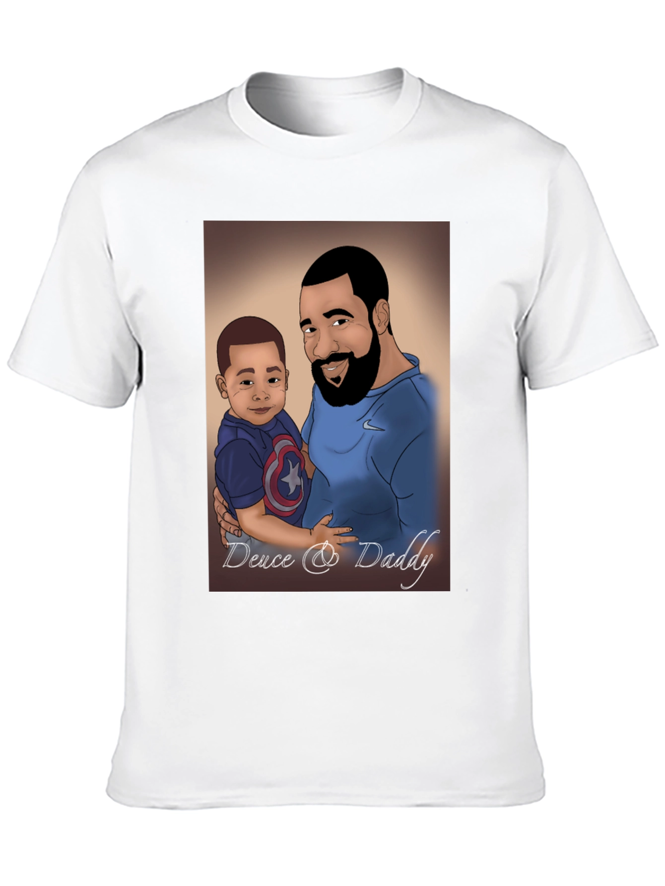 Black Deuce & Daddy Cartoon T-Shirt view 10
