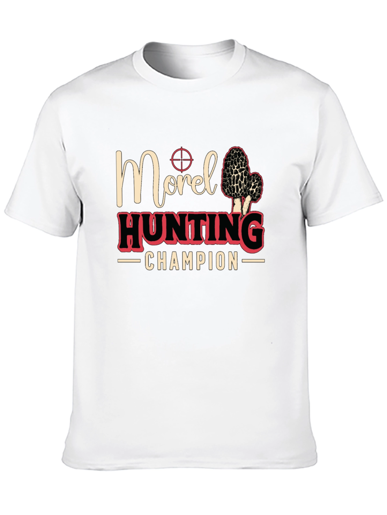 Black Morel Hunting Champion T-Shirt - Black view 10