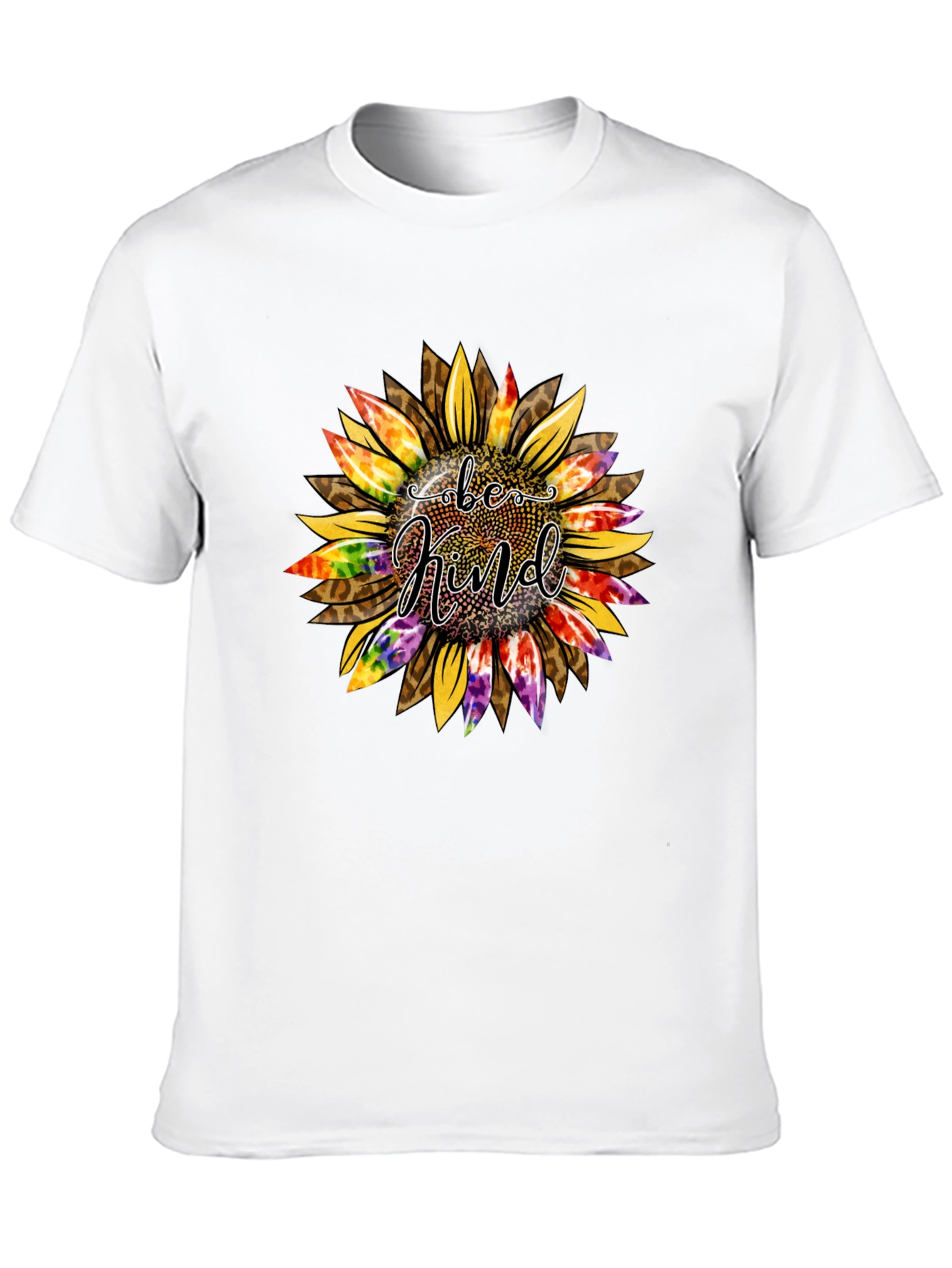 Be Kind Sunflower Graphic Tee - Trendy Casual Top - 10