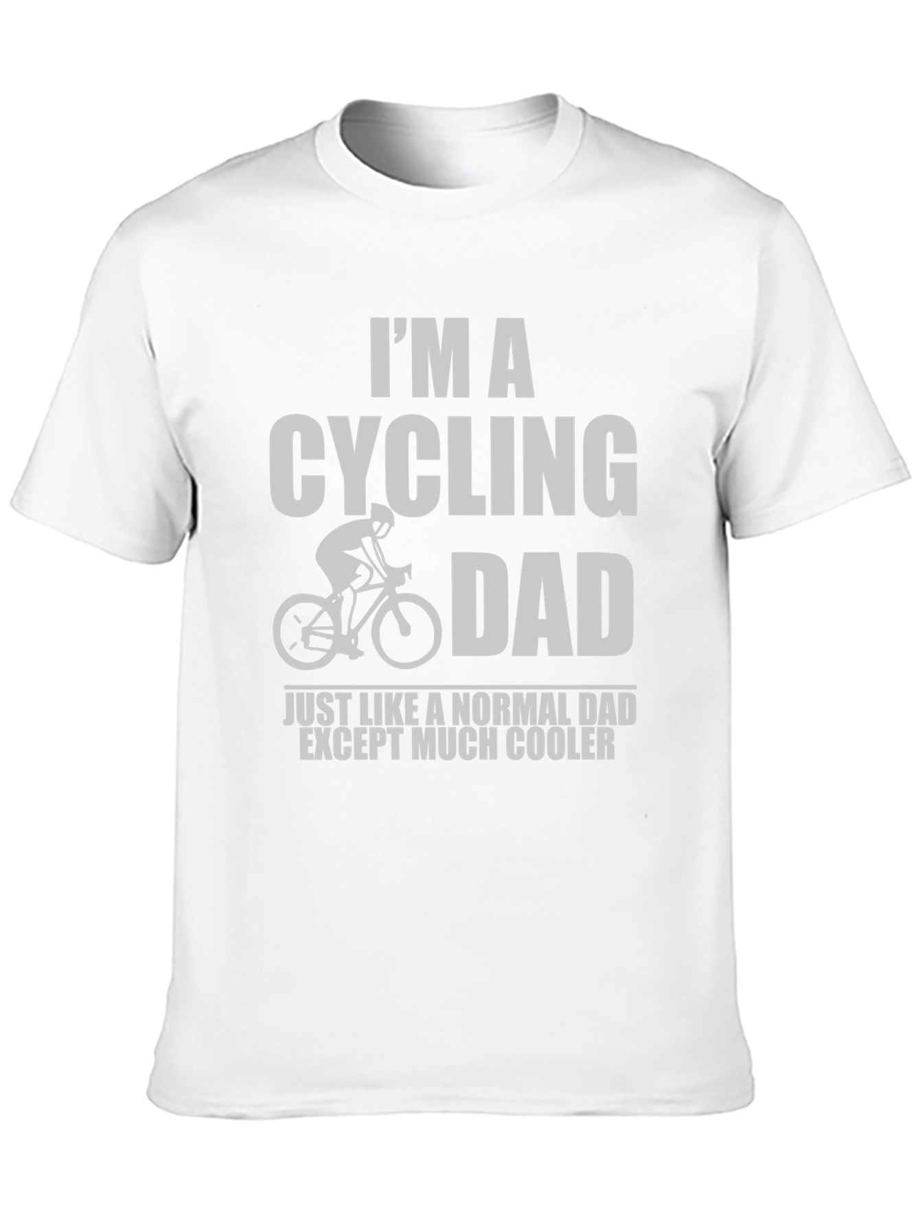 Black Cycling Dad T-Shirt - Cool Dad Graphic Tee view 10