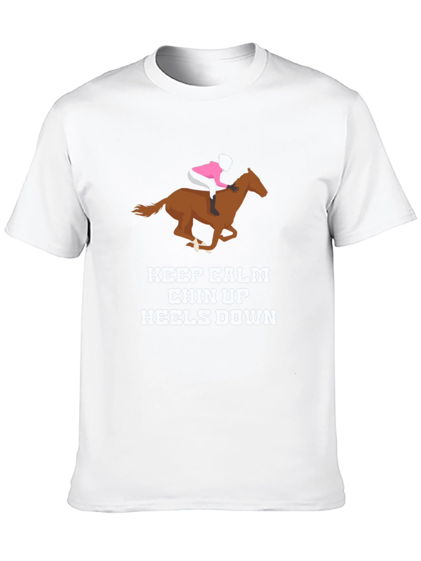 Black Keep Calm Horse Riding T-Shirt view 10