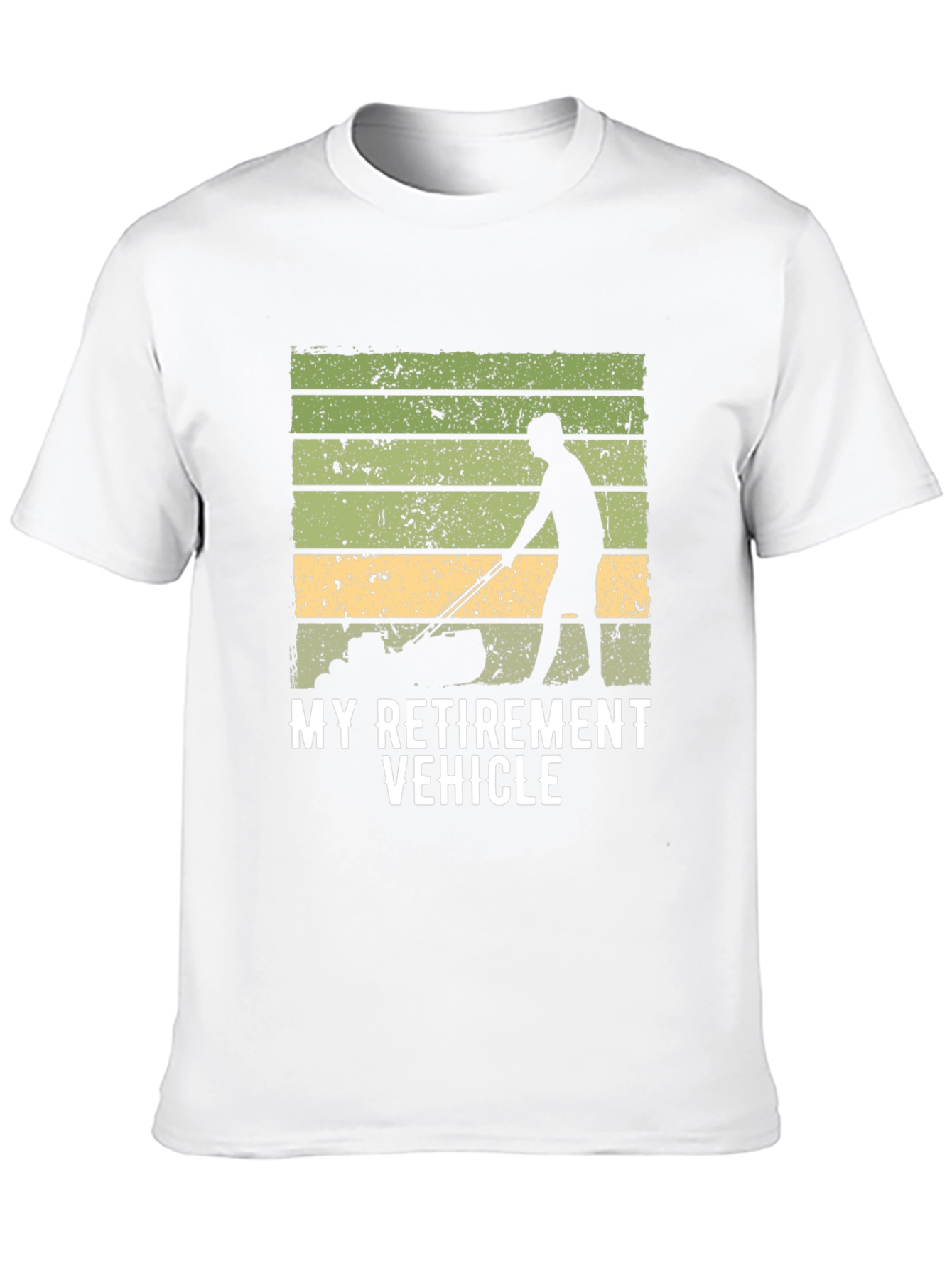 Black My Retirement Vehicle T-Shirt - Lawn Mower view 10