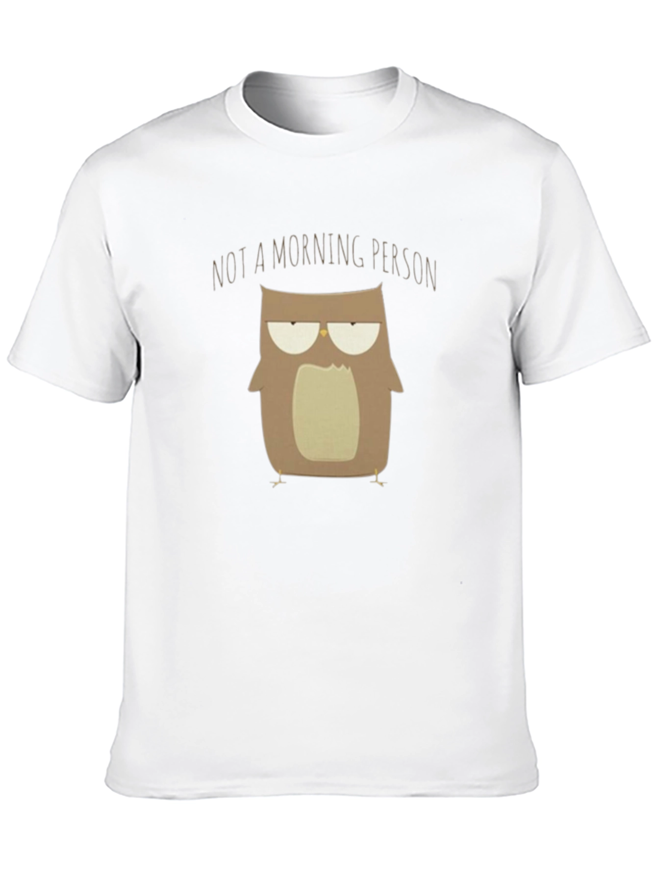 Black Not A Morning Person Owl T-Shirt view 10