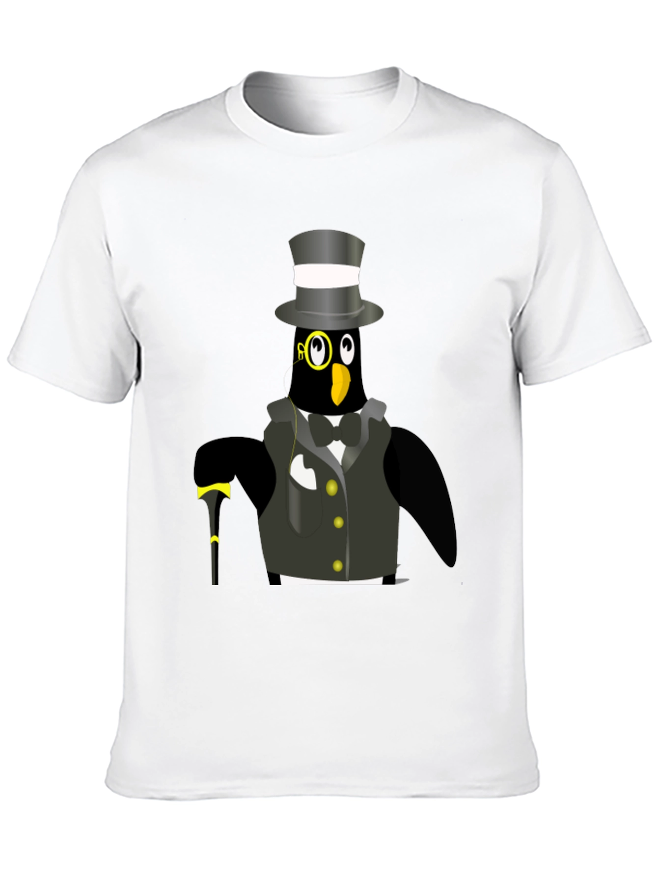 Black Penguin Tuxedo T-Shirt - Dapper Bird Tee view 10