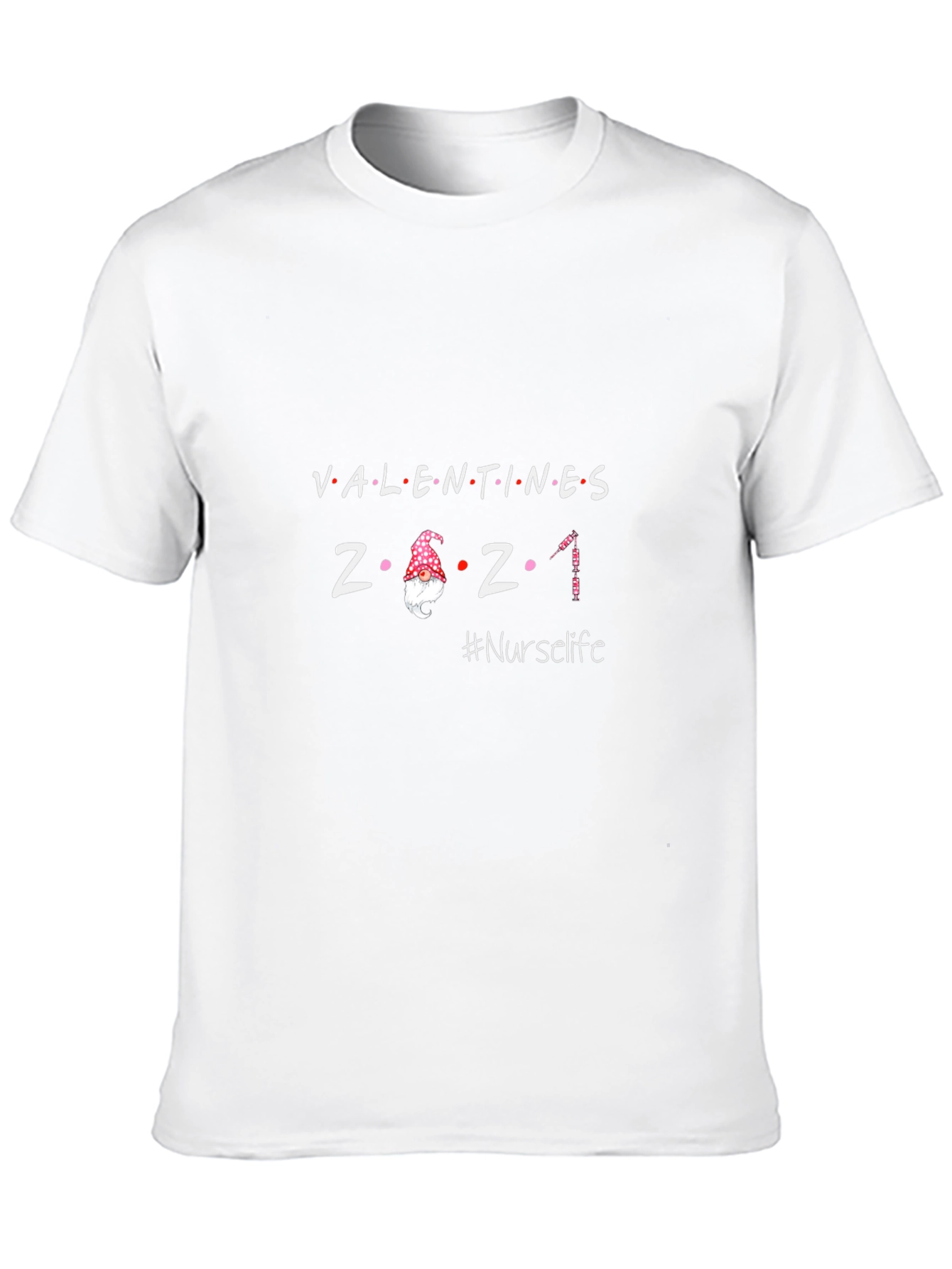 Black Valentines 2021 Nurse Life T-Shirt view 10