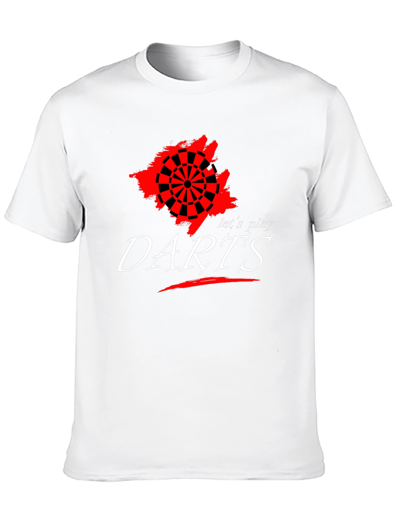 Let's Play Darts Graphic Tee - Black Cotton T-Shirt - 10
