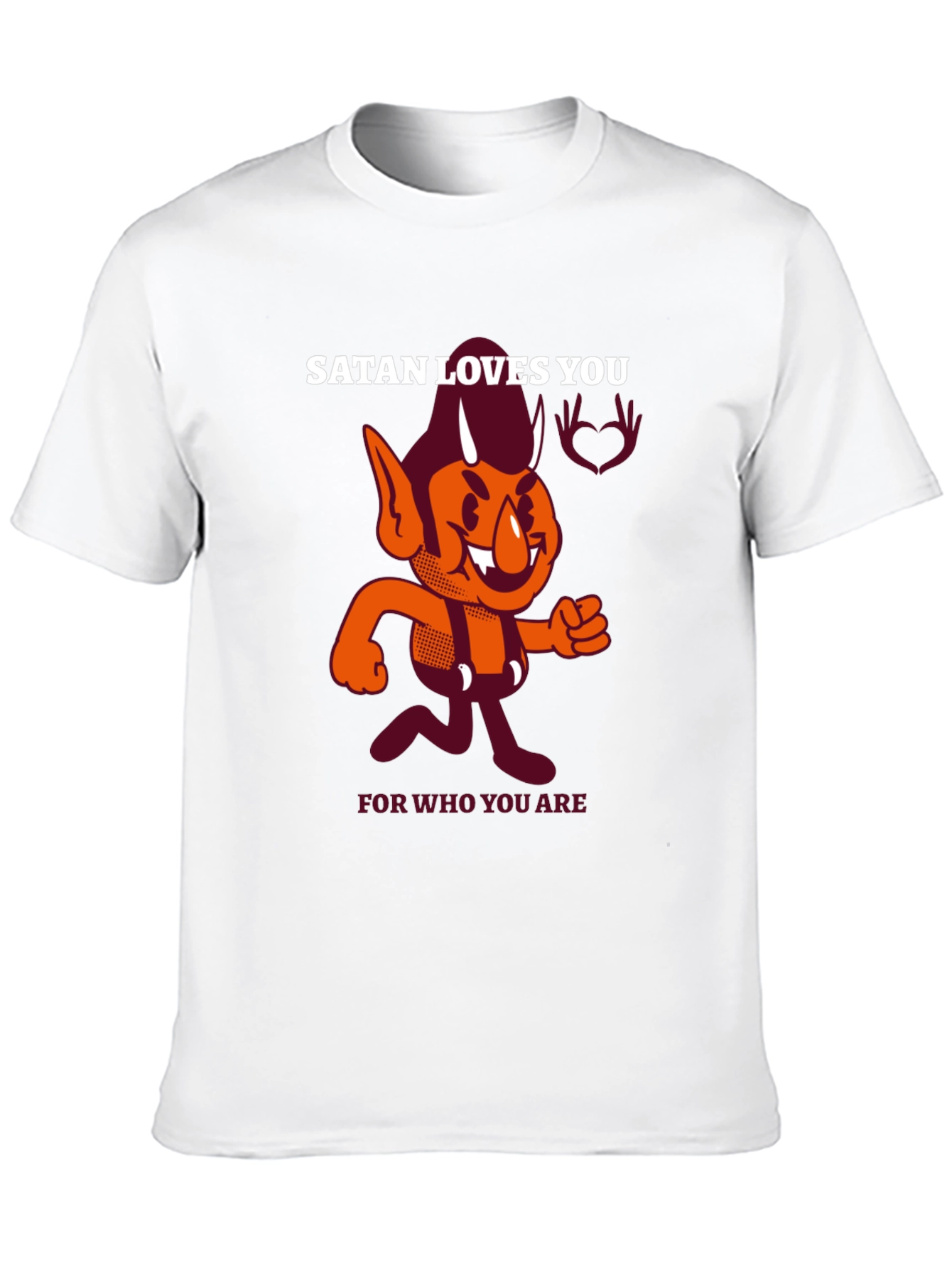 Black Satan Loves You Graphic T-Shirt view 10