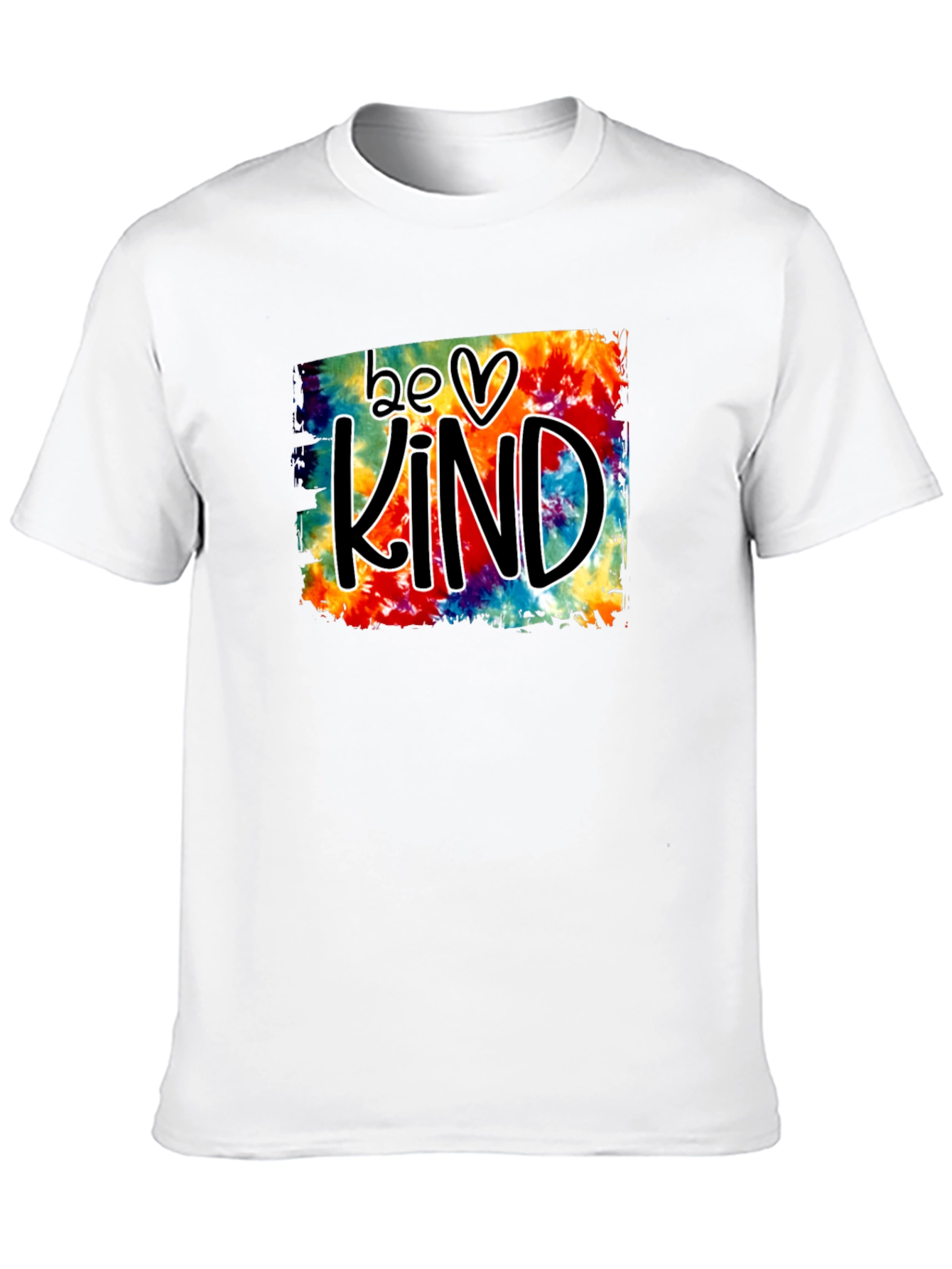 Black Be Kind Tie Dye Graphic Tee - Black view 10
