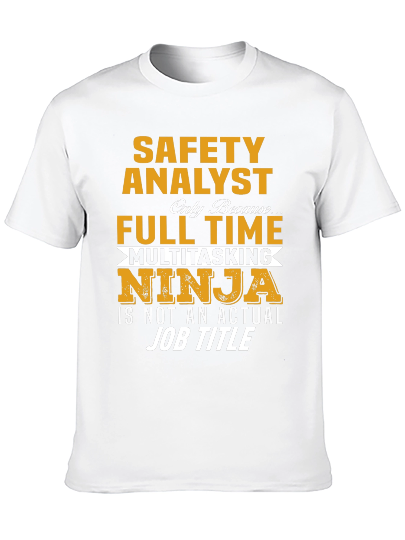 Black Safety Analyst Multitasking Ninja T-Shirt view 10