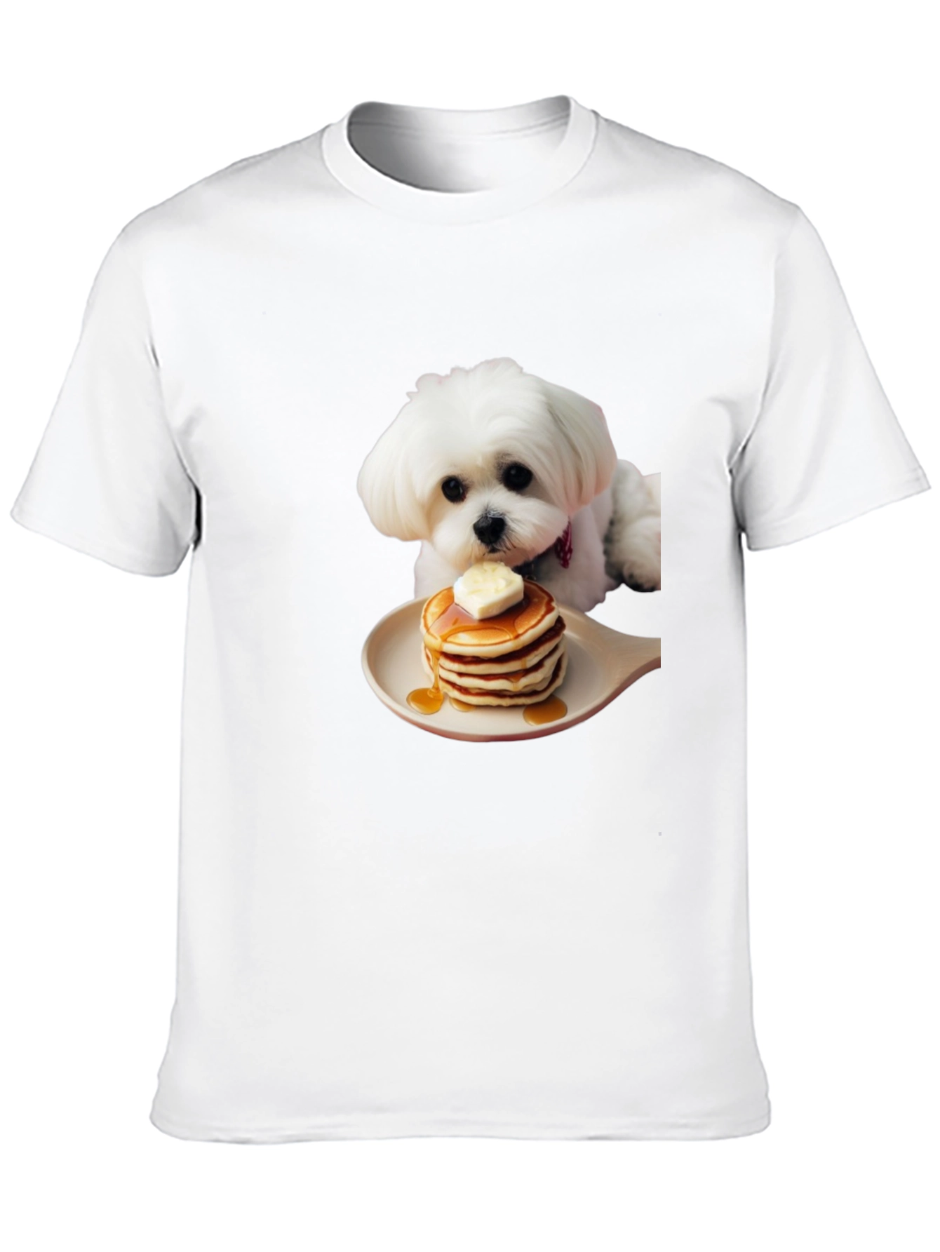Dog and Pancakes Black T-Shirt - Foodie Pup Apparel - 10