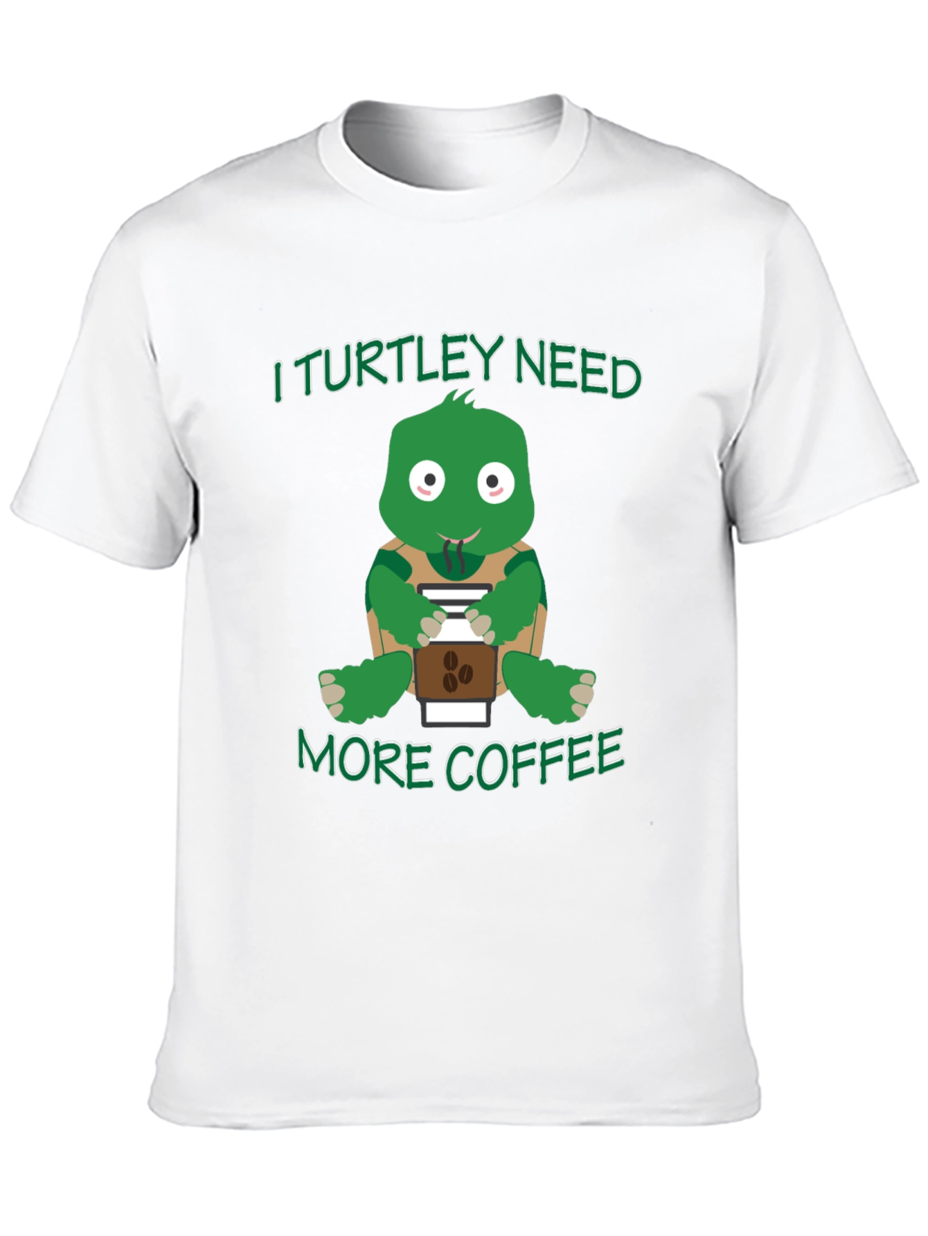Black I Turtley Need More Coffee T-Shirt view 10