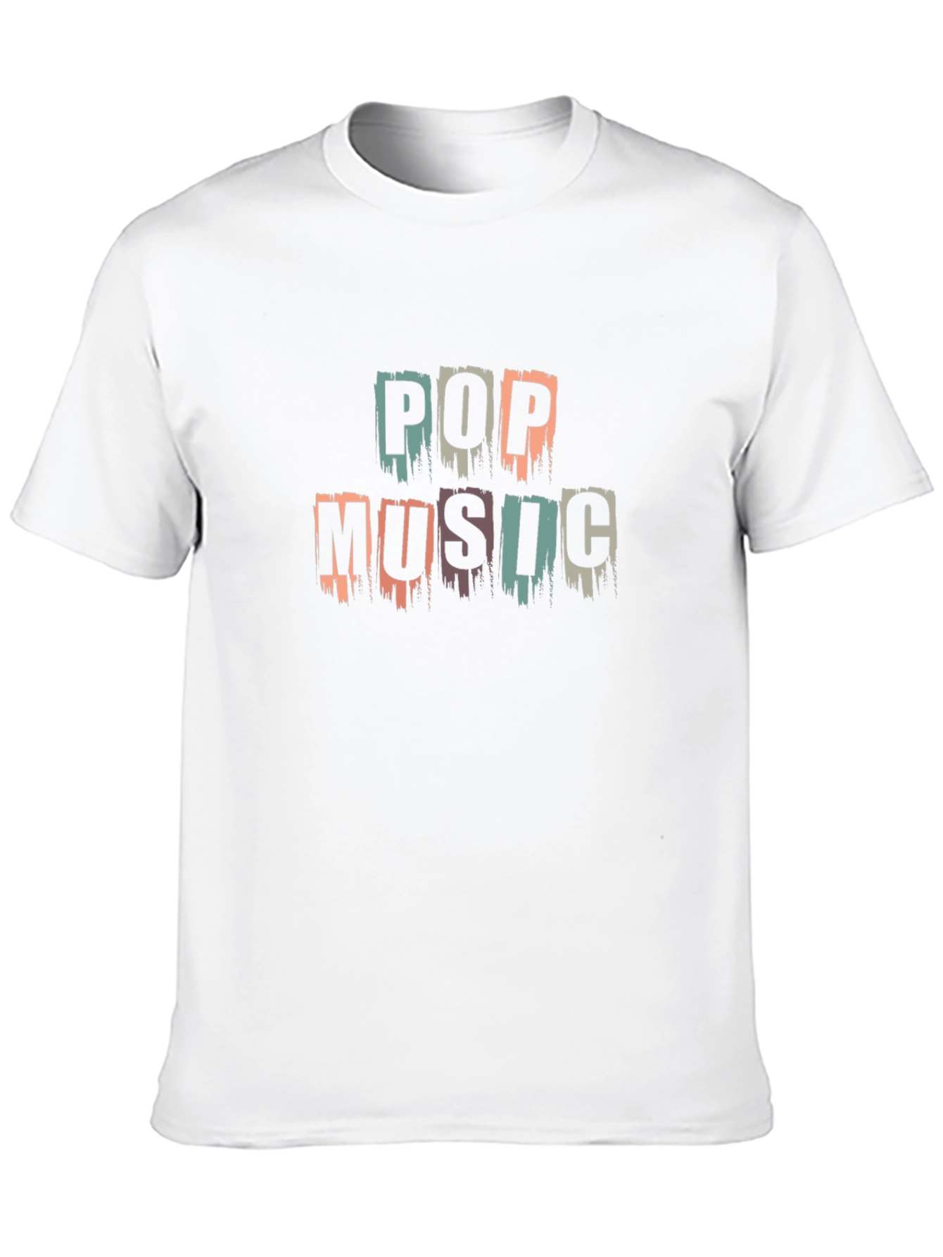 Black Pop Music Graphic Tee - Unisex Black Cotton T-Shirt view 10