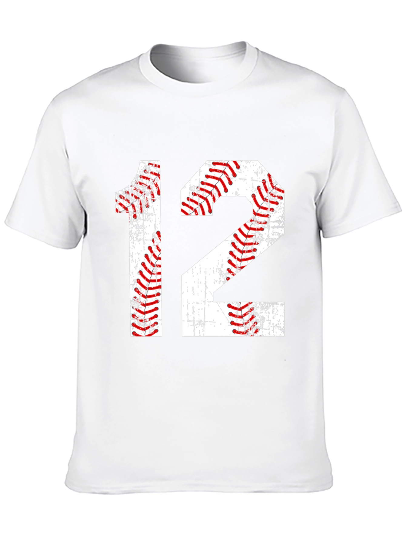 Black Baseball Number 12 T-Shirt view 10