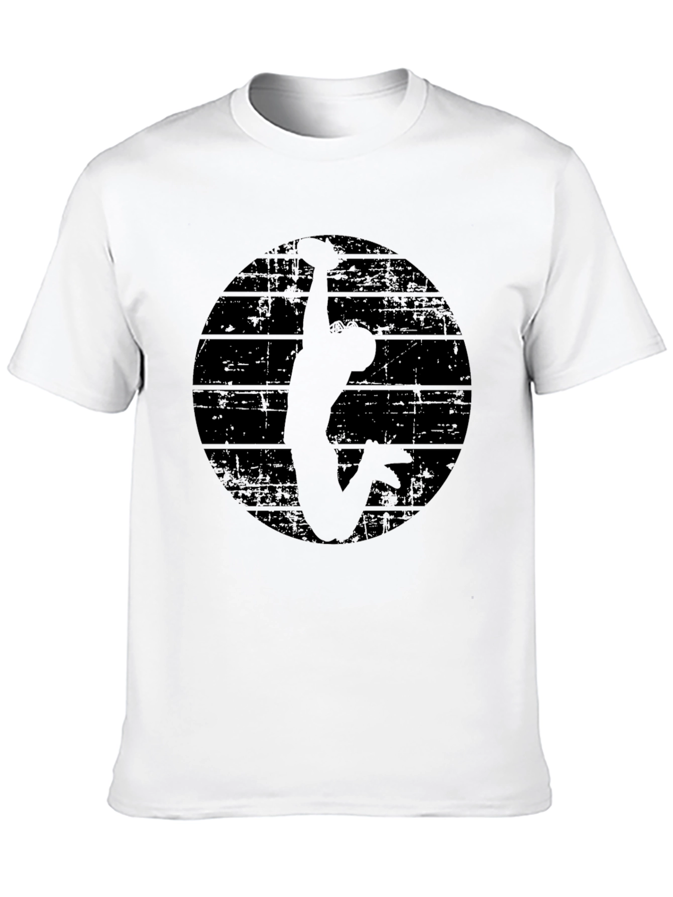 Black Silhouette Climber Graphic T-Shirt view 10