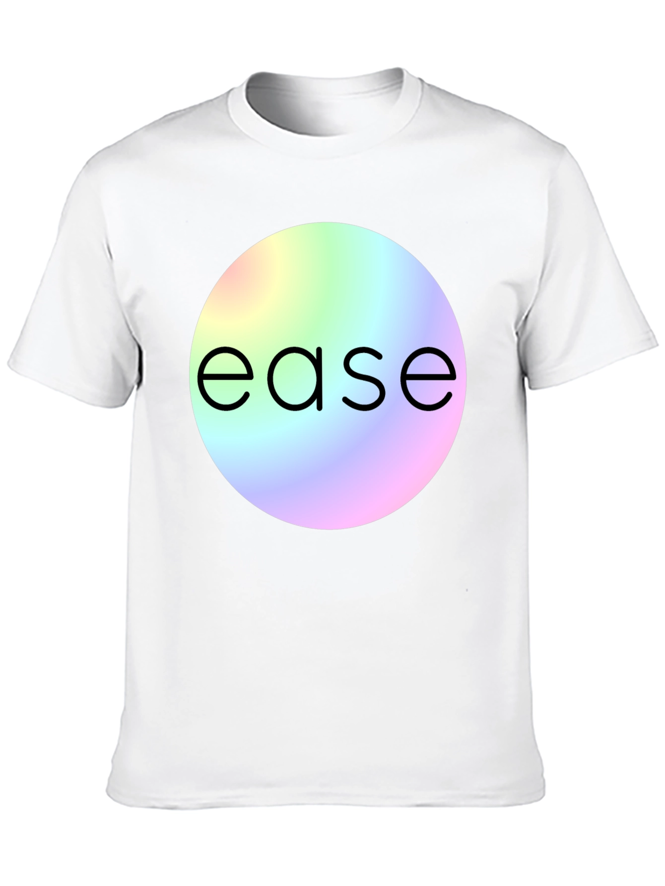 Black Ease Rainbow Circle Graphic T-Shirt view 10