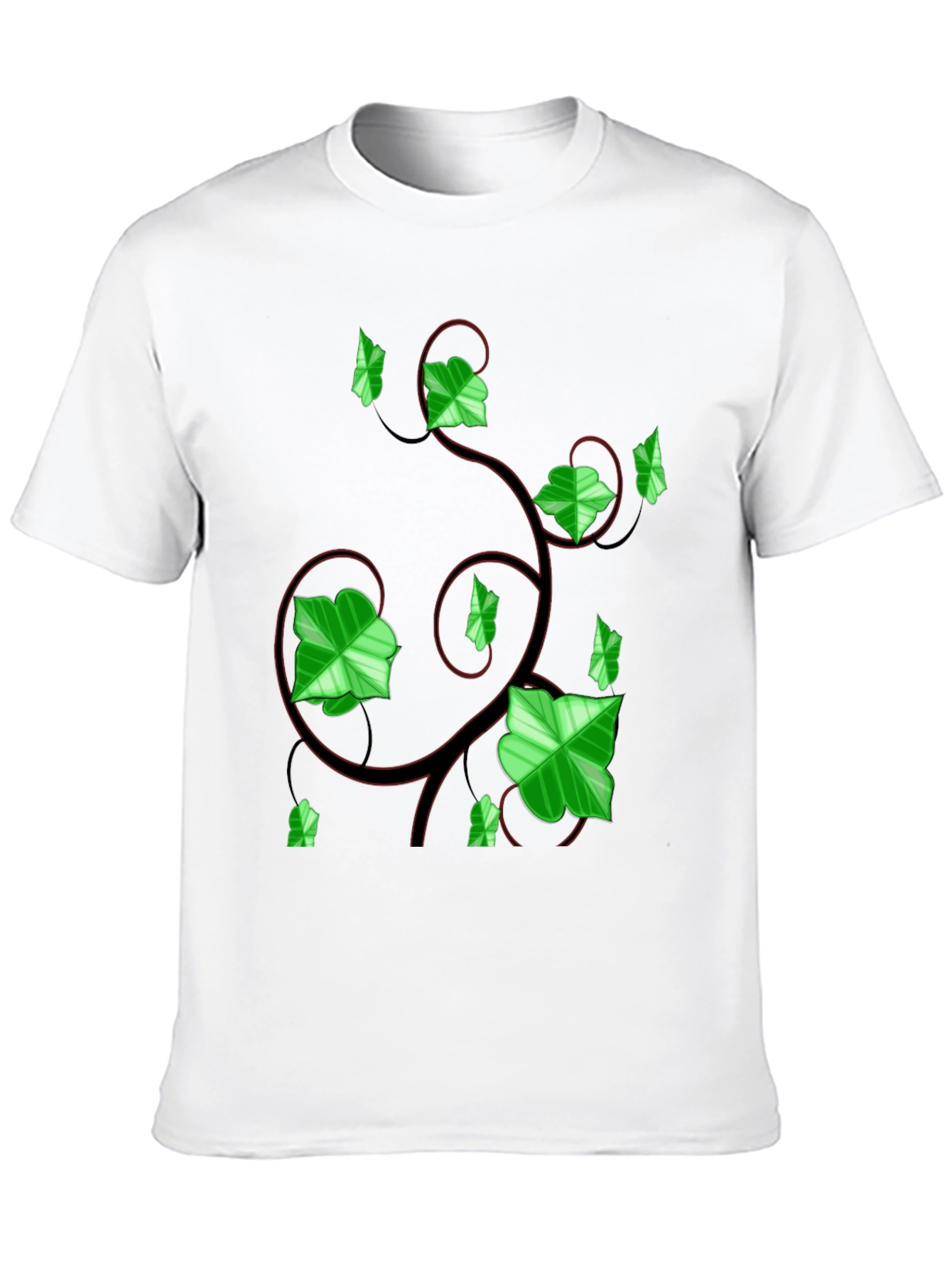 Black Ivy Vine Graphic Tee - Black view 10