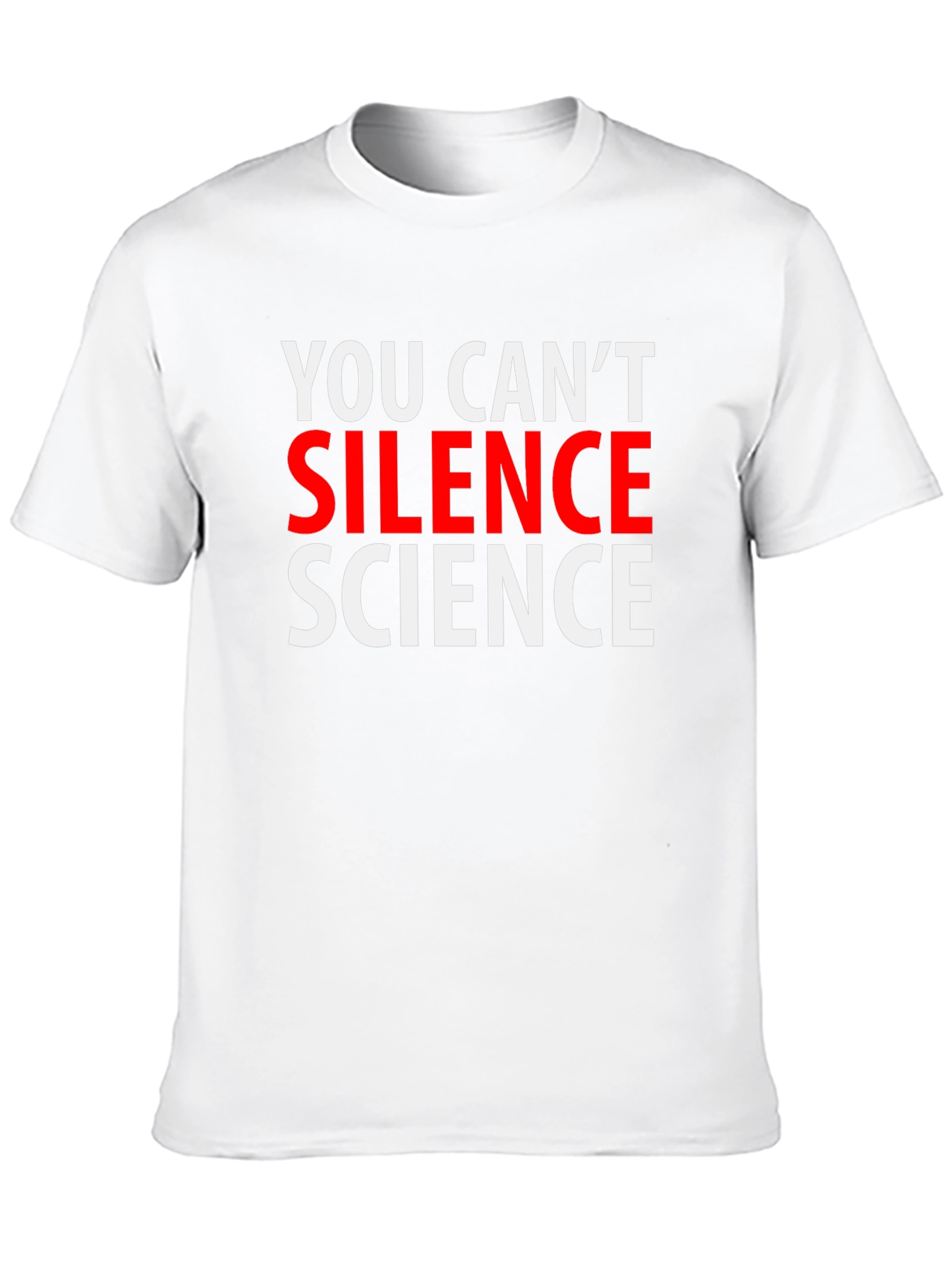 Black You Can't Silence Science T-Shirt view 10
