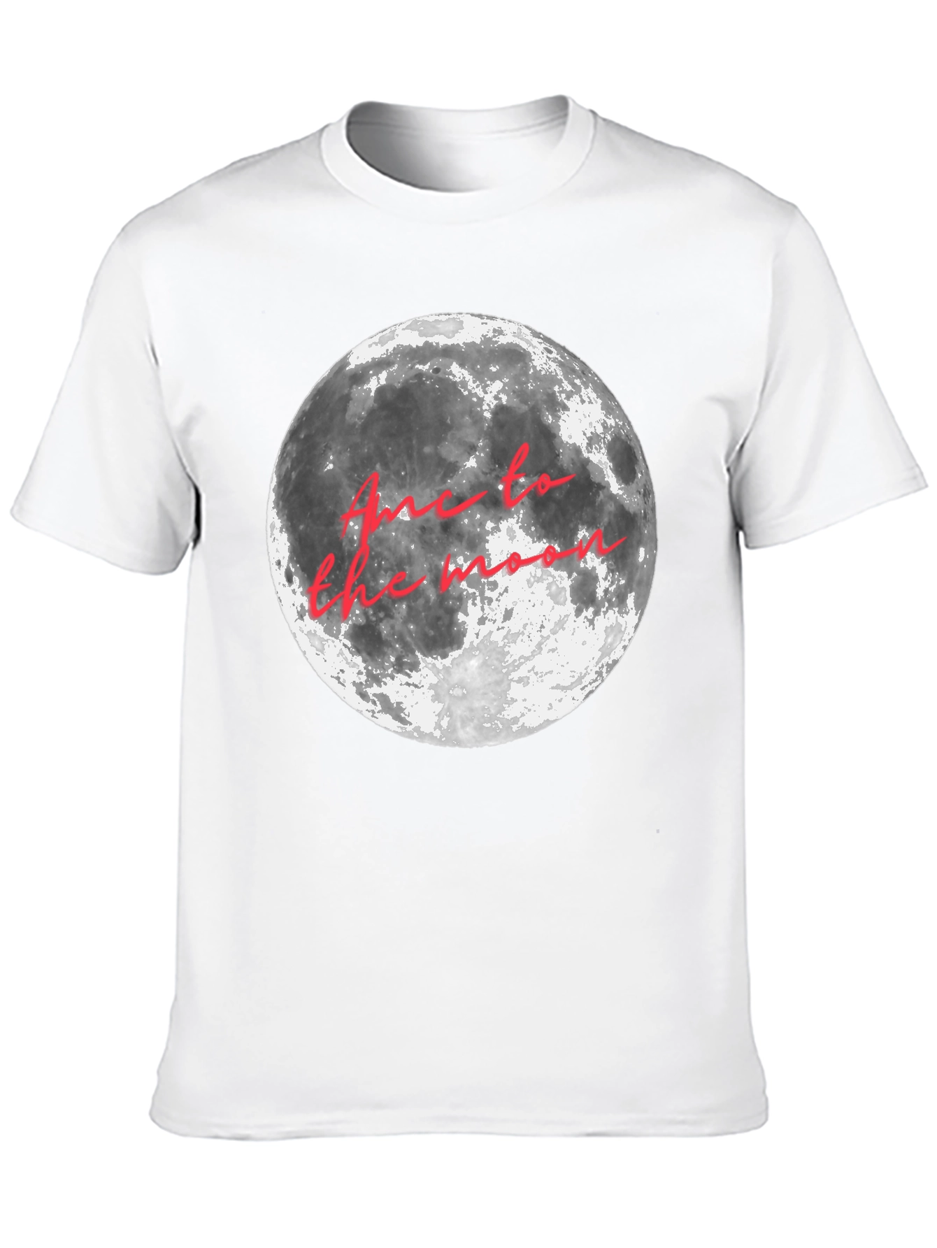 Black Moon Graphic T-Shirt - "Fly Me to the Moon" Crew Neck Tee view 10