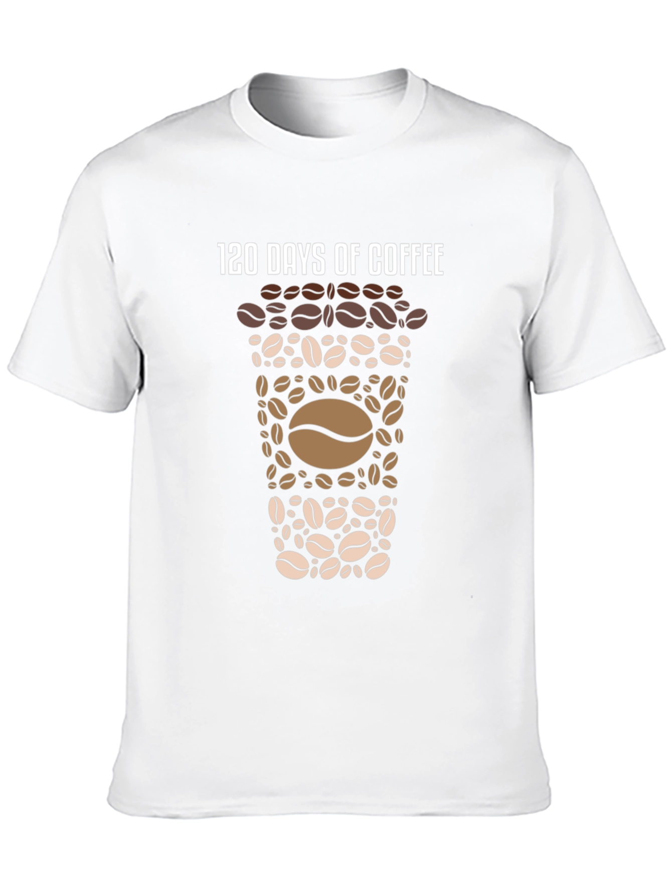 Black 120 Days of Coffee Graphic Tee - Coffee Lover's Shirt view 10