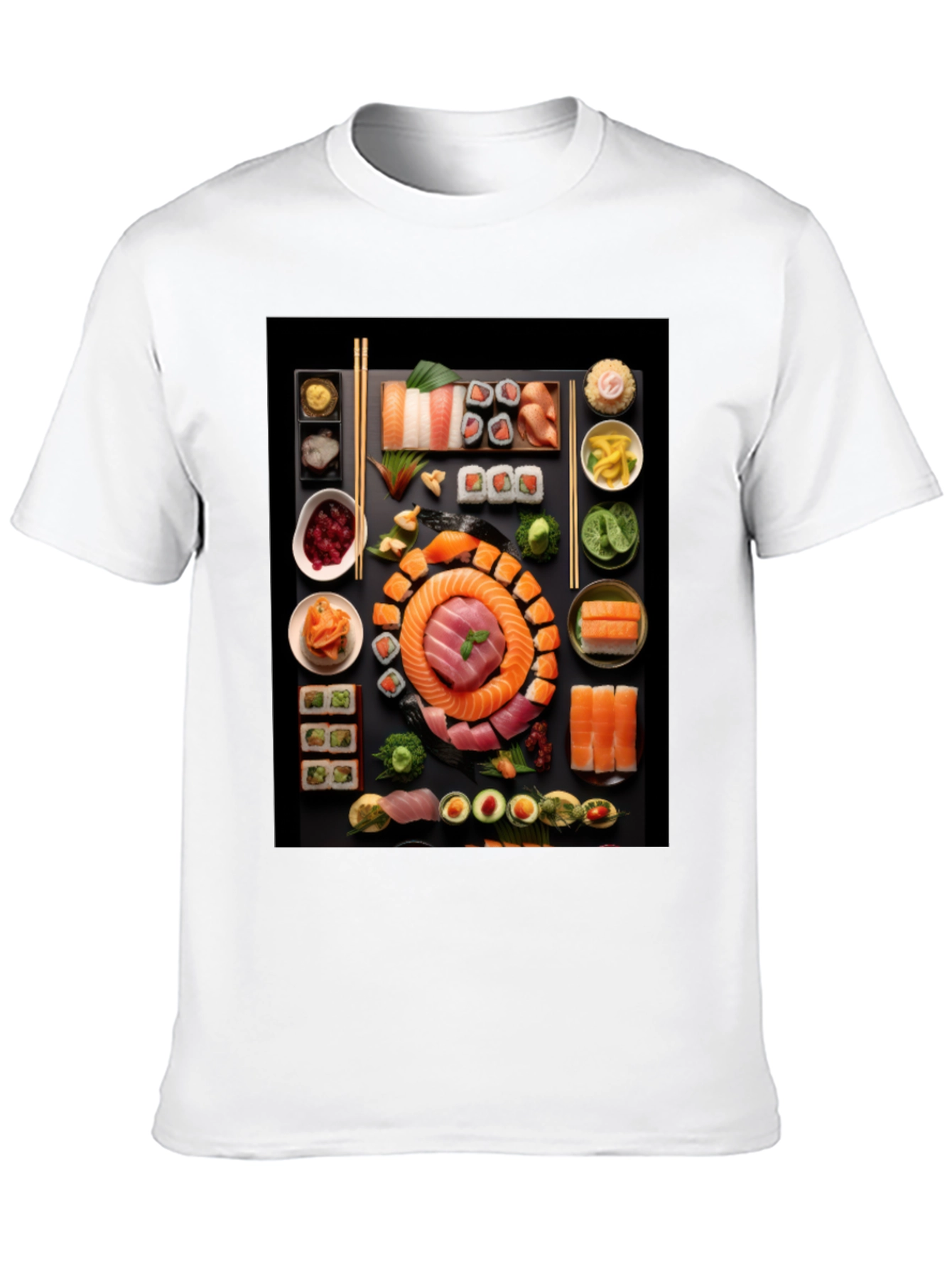Black Sushi T-Shirt: Unique Foodie Fashion view 10