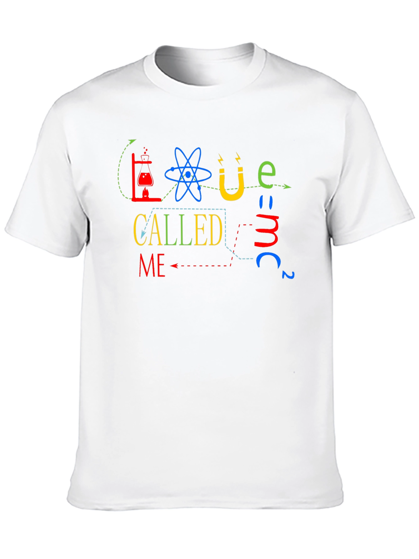 Black Science Called Me T-Shirt - Geeky Fun Apparel view 10