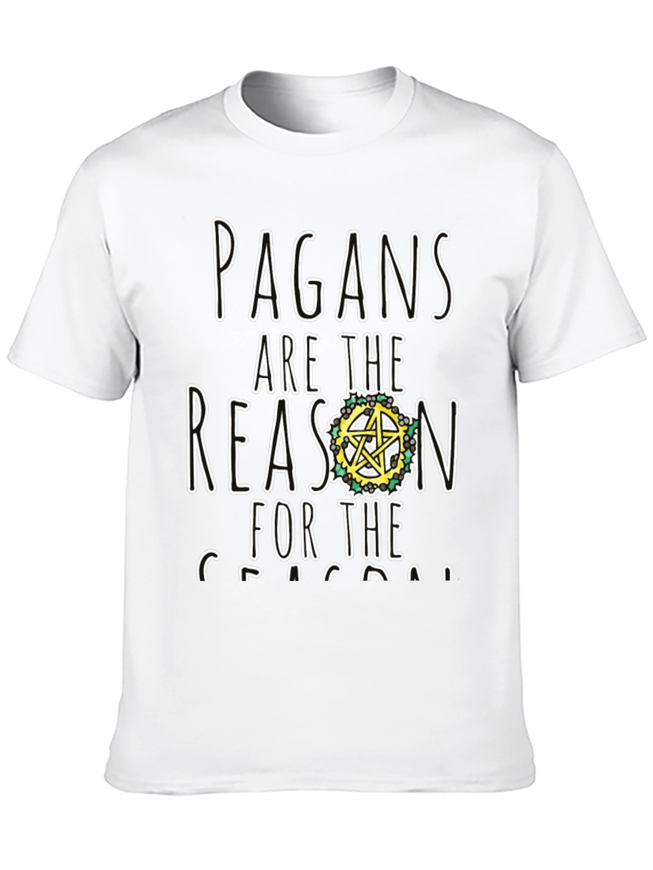 Black Pagan Reason Black T-Shirt view 10