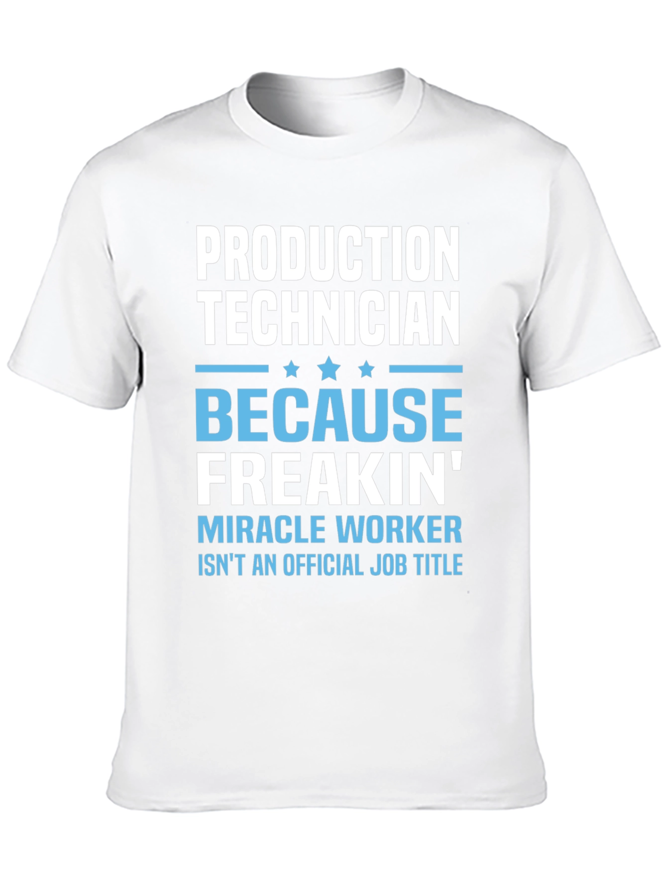 Black Production Technician Funny Job Title T-Shirt view 10