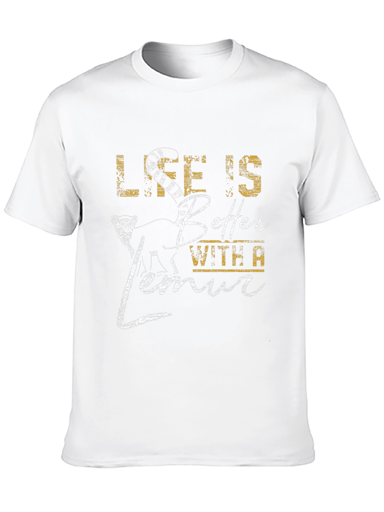 Black Life is Better with a Lemur Graphic Tee view 10