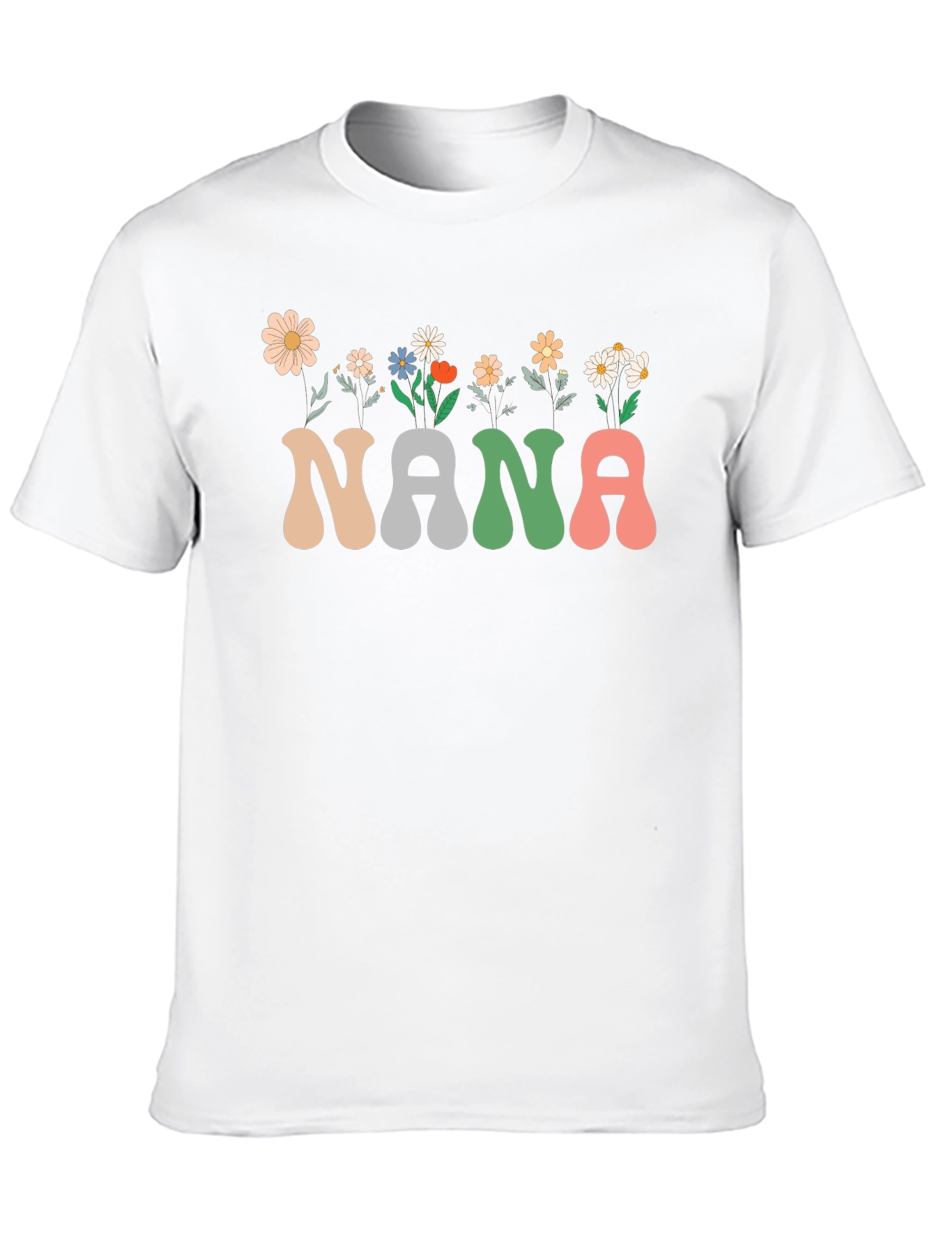 Black Nana Floral Graphic T-Shirt view 10