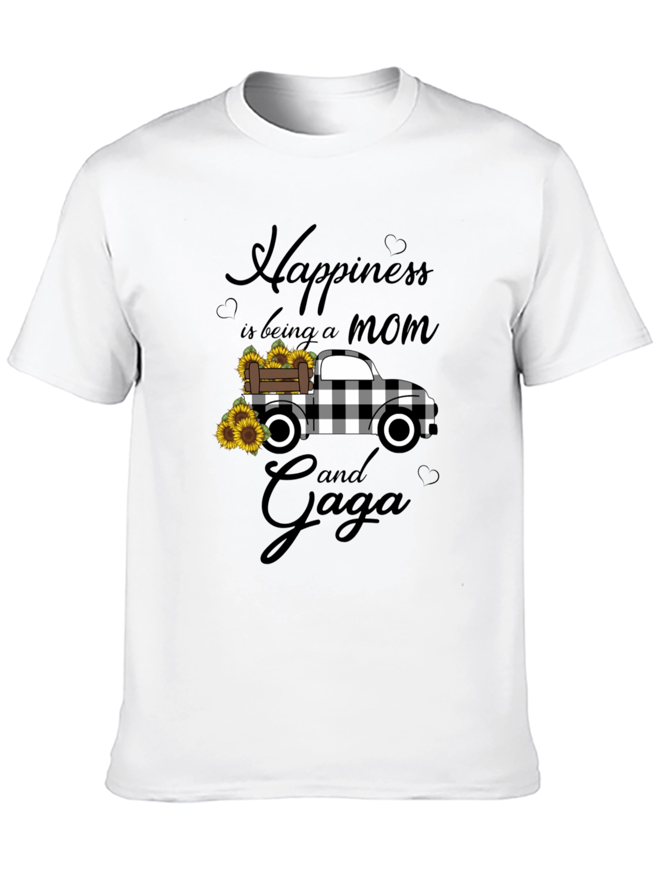 Black Happiness is Being a Mom and Gaga Truck T-Shirt view 10