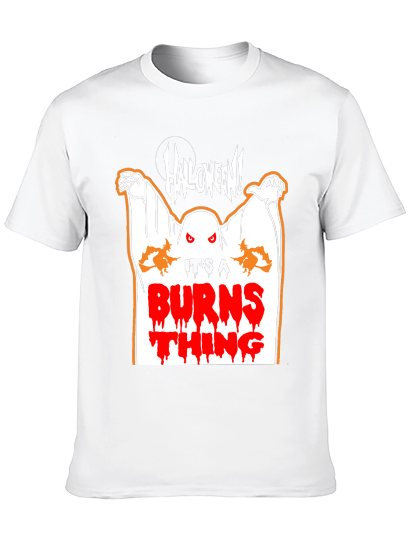 Black Halloween Ghost T-Shirt - It's a Burns Thing! view 10