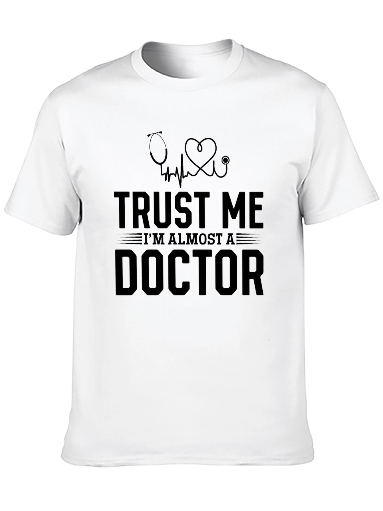 Black Trust Me I'm Almost A Doctor T-Shirt view 10