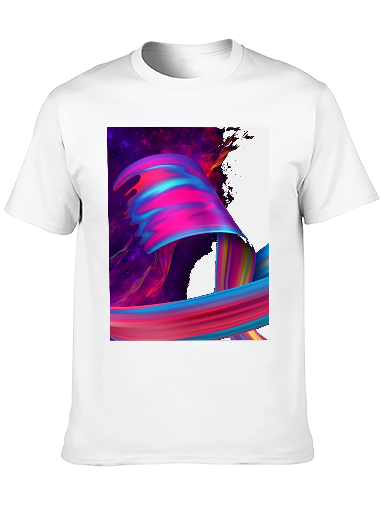 Black Abstract Art Black T-Shirt view 10