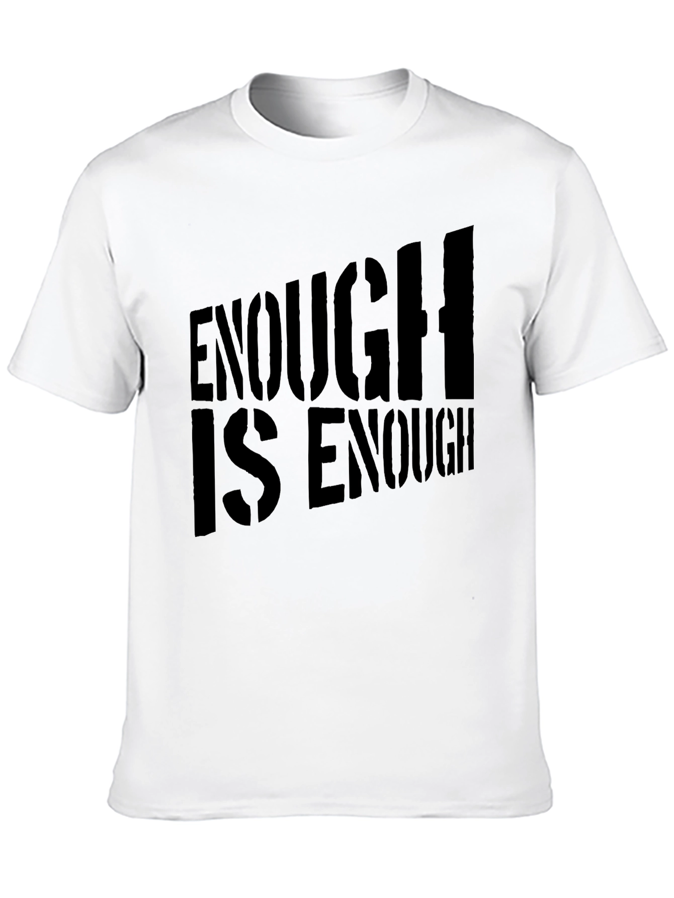 Black Enough Is Enough Black Graphic Tee view 10