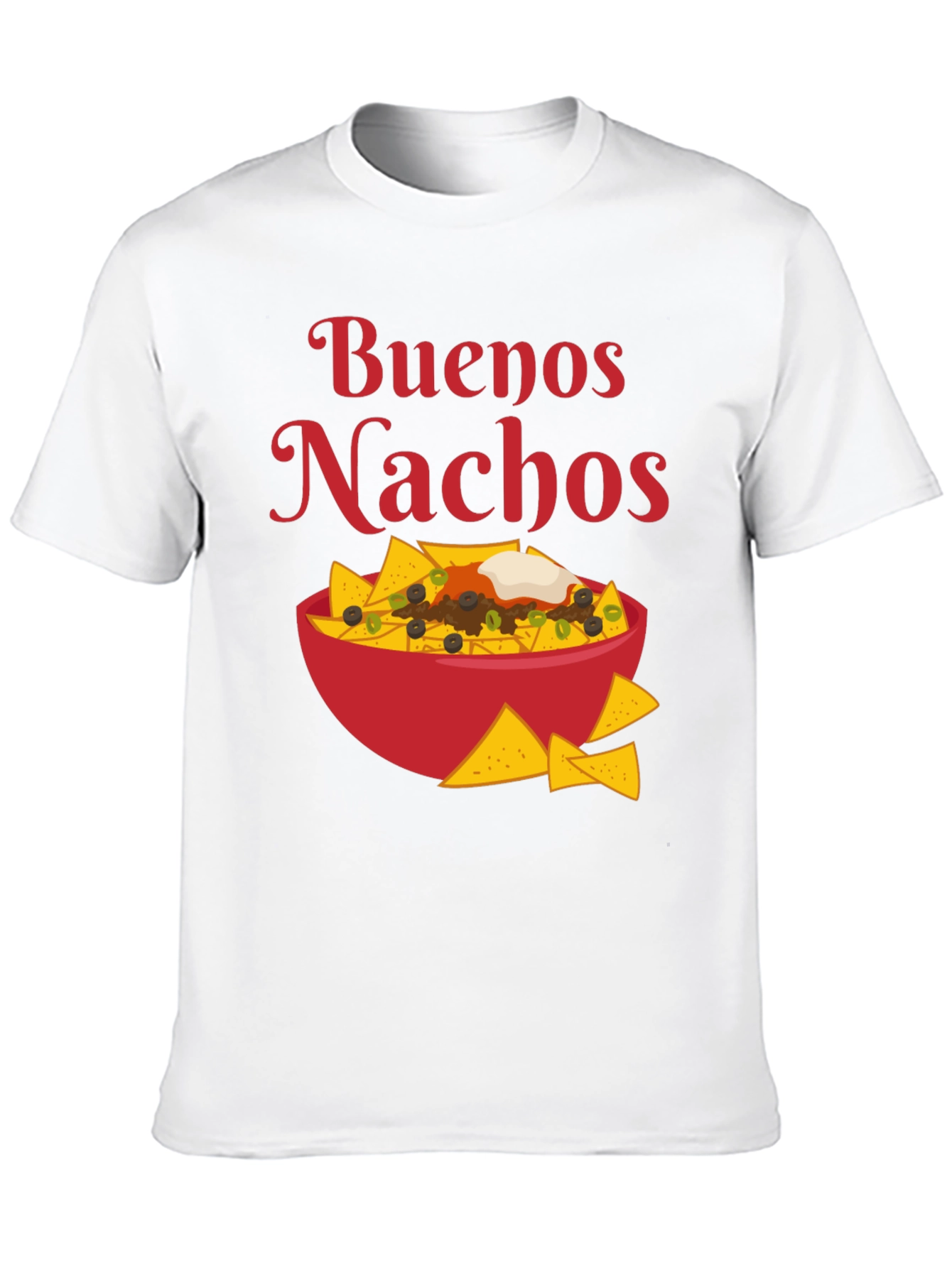 Black Buenos Nachos Graphic T-Shirt - Foodie Apparel view 10