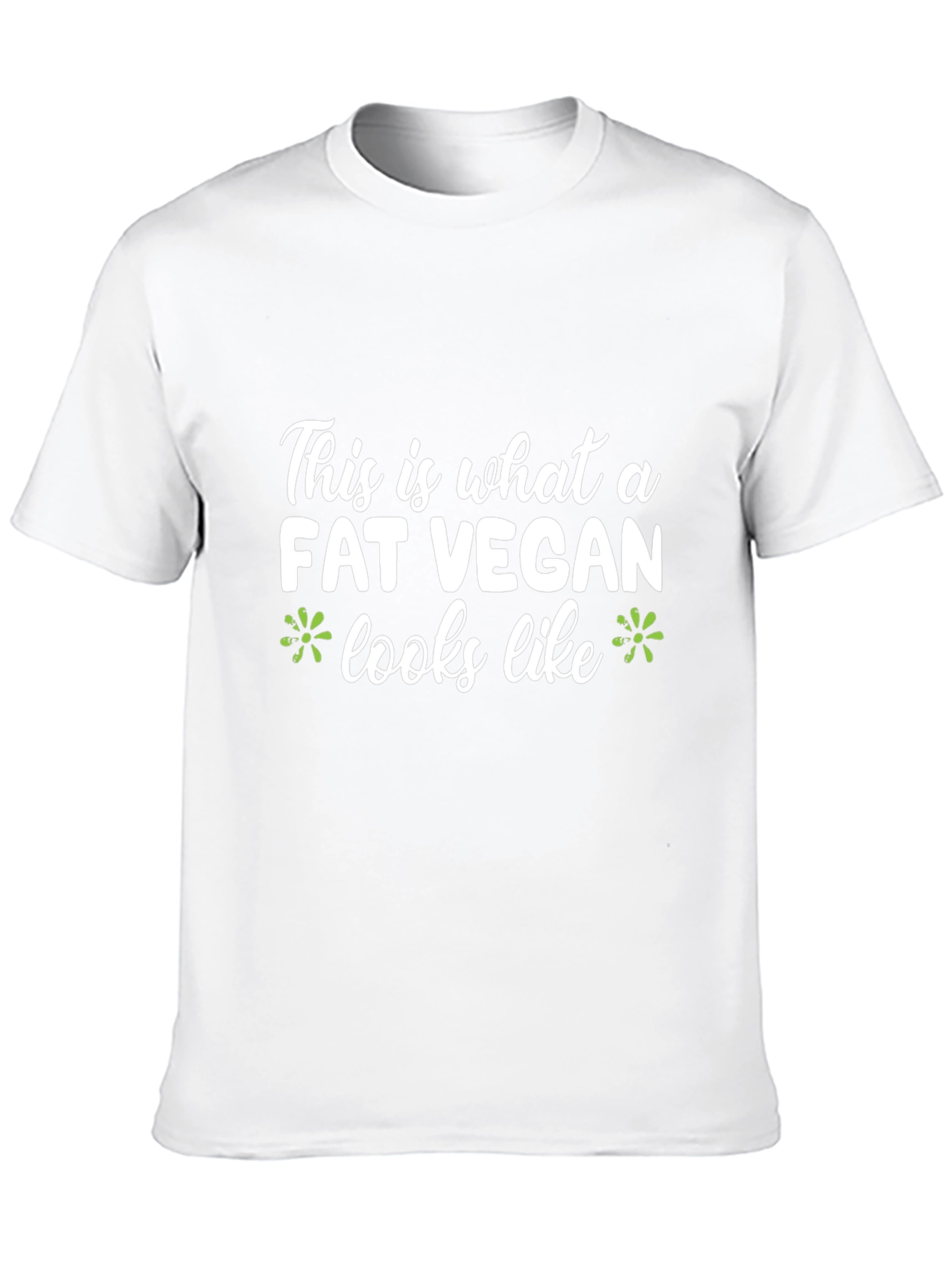 Black Fat Vegan T-Shirt - Funny Vegan Graphic Tee view 10
