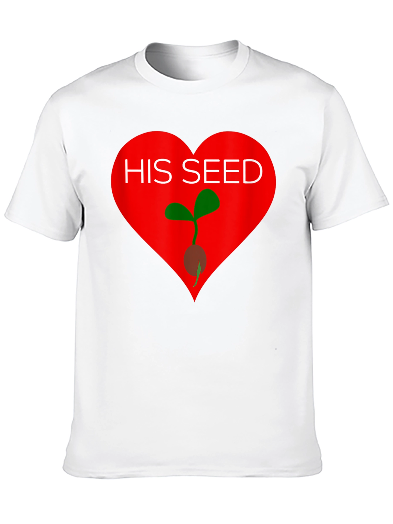 Black His Seed T-Shirt - Heart Design view 10