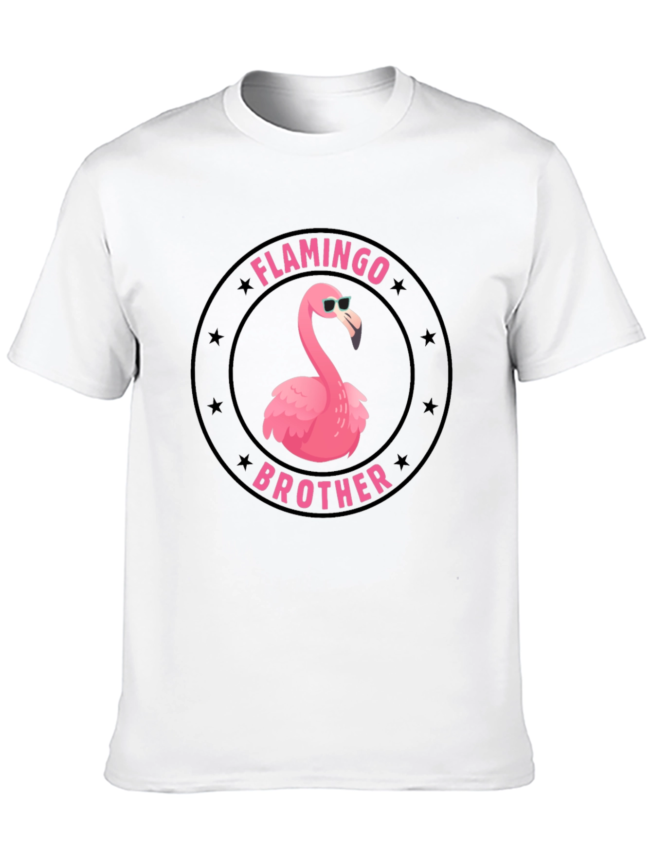 Black Flamingo Brother Graphic T-Shirt - Black view 10