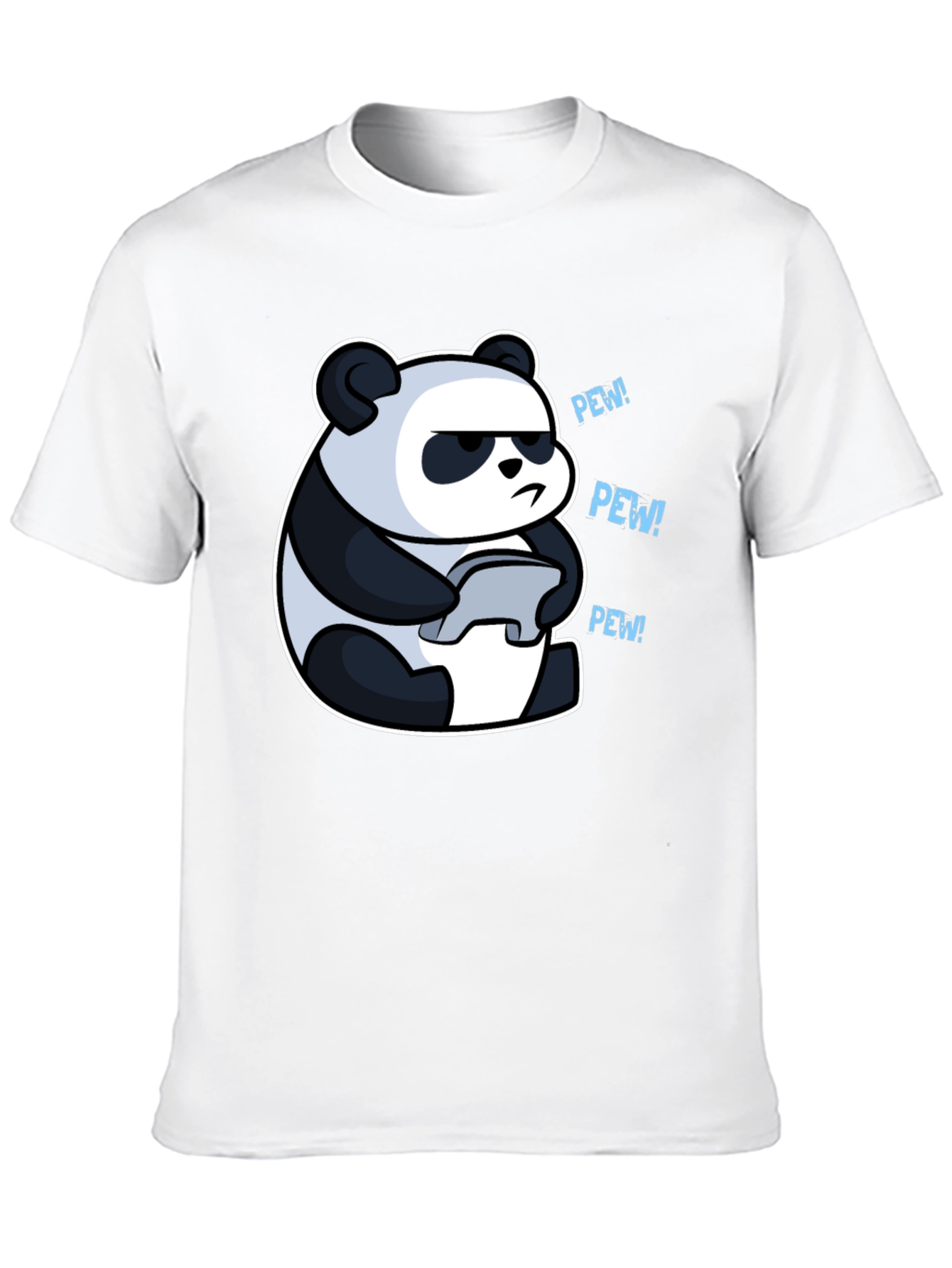 Panda Gamer Black T-Shirt - Pew Pew! - 10
