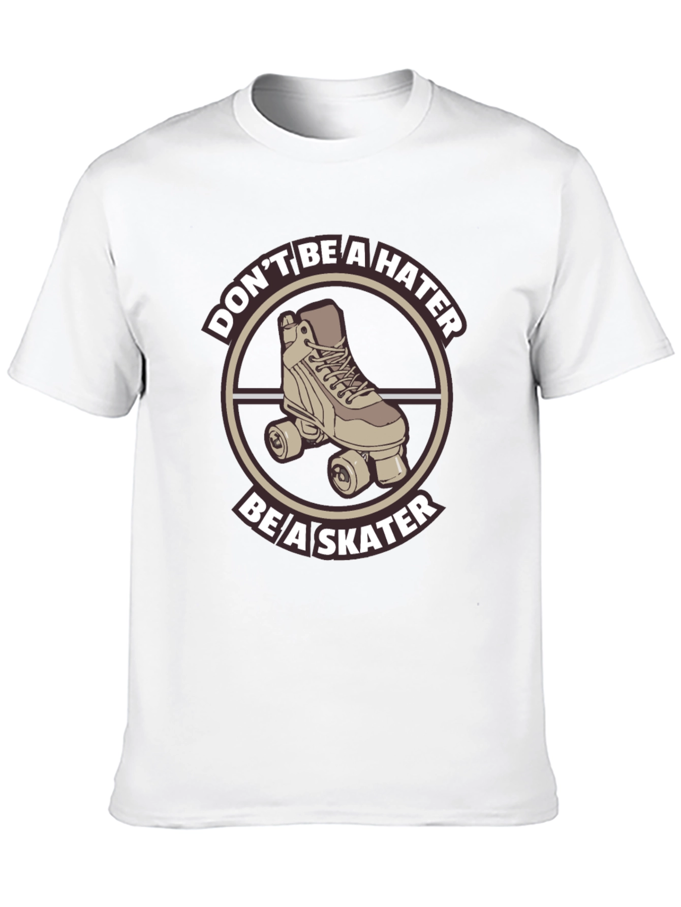 Black Skater T-Shirt - Don't Be A Hater view 10