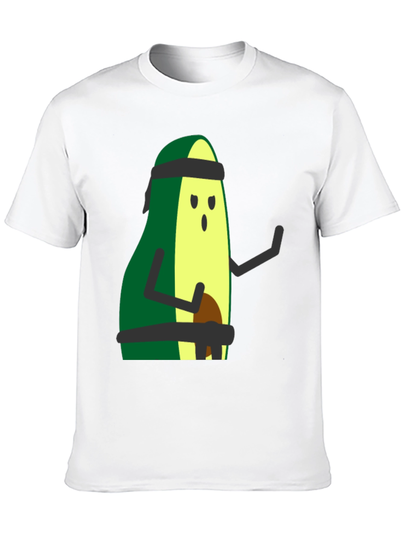 Black Avocado Karate T-Shirt - Funny Martial Arts Tee view 10