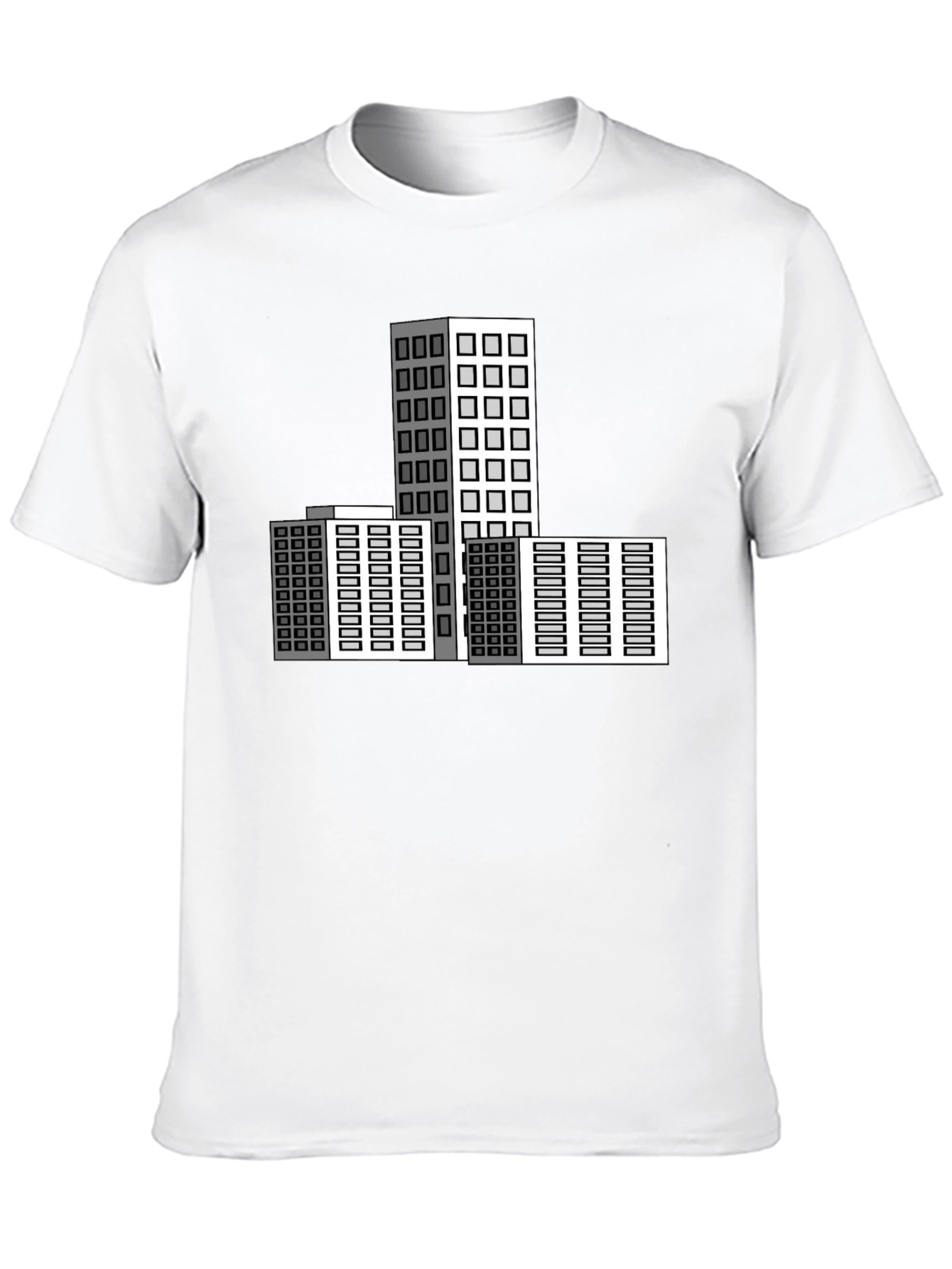 Black Urban Architect T-Shirt: Modern Cityscape Design view 10