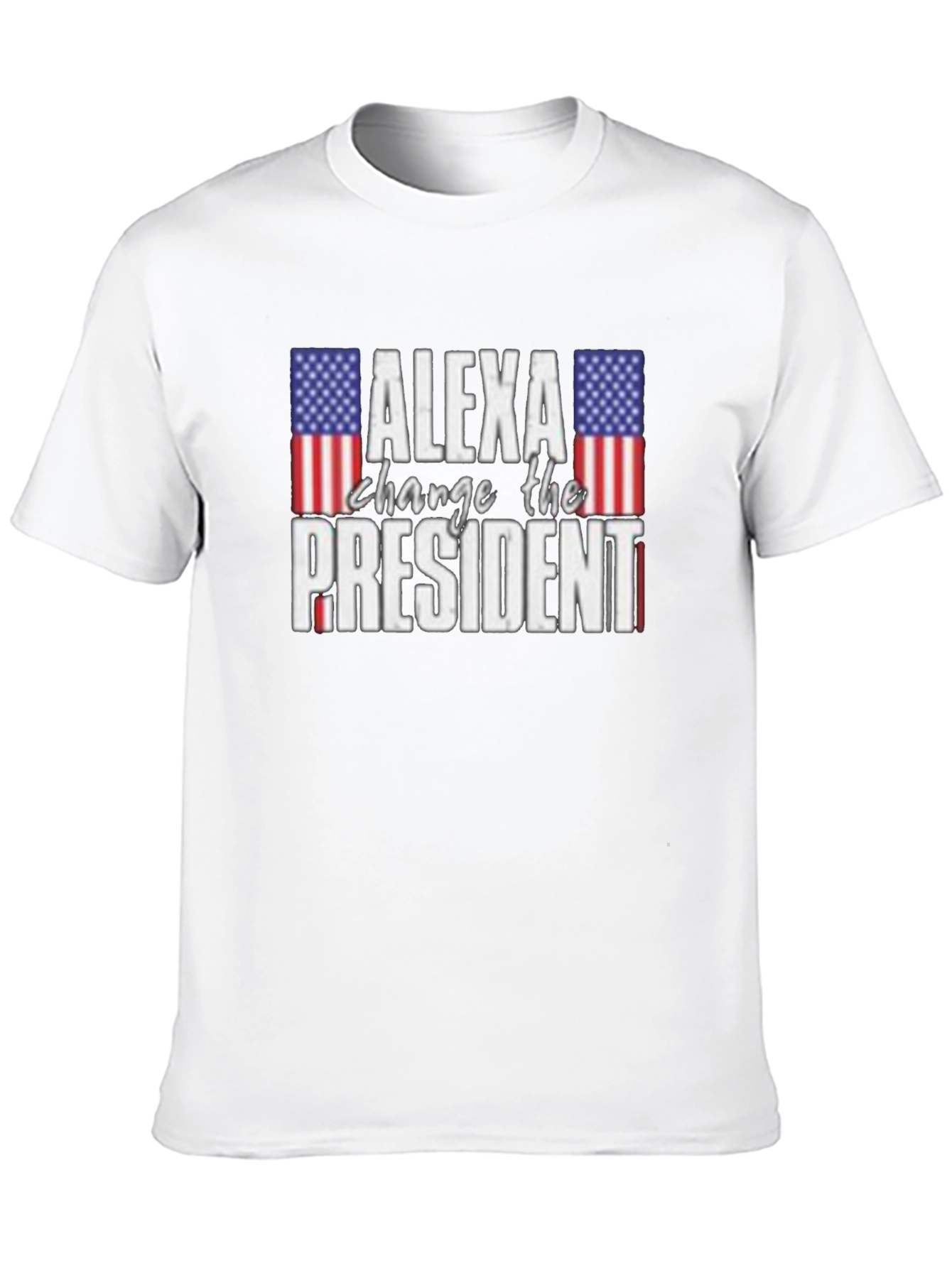 Black Alexa Change The President T-Shirt - Patriotic Humor view 10